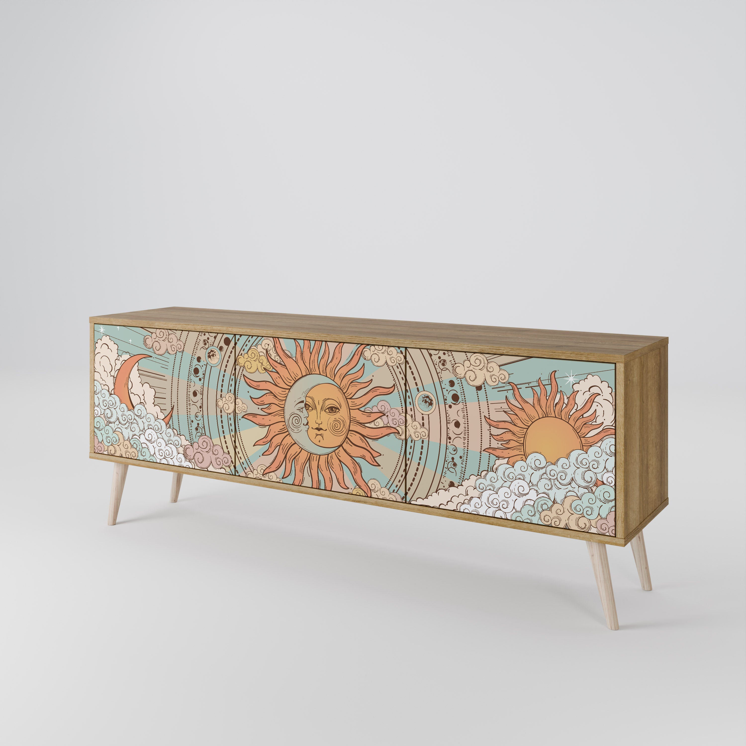 MYSTICAL STRUCTURE Mueble de TV de 3 Puertas