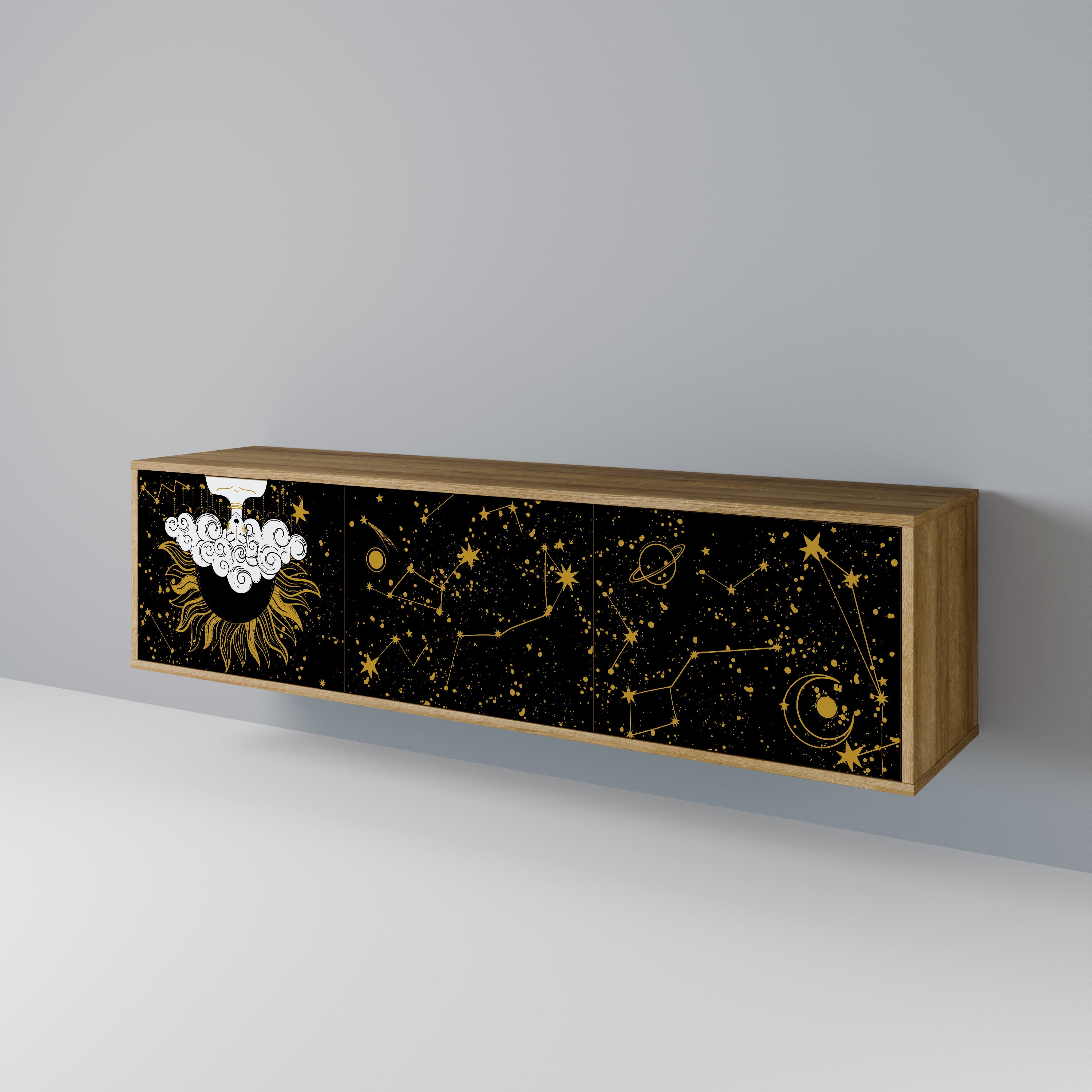 STELLAR CONSTELLATIONS Mueble de TV de 3 Puertas