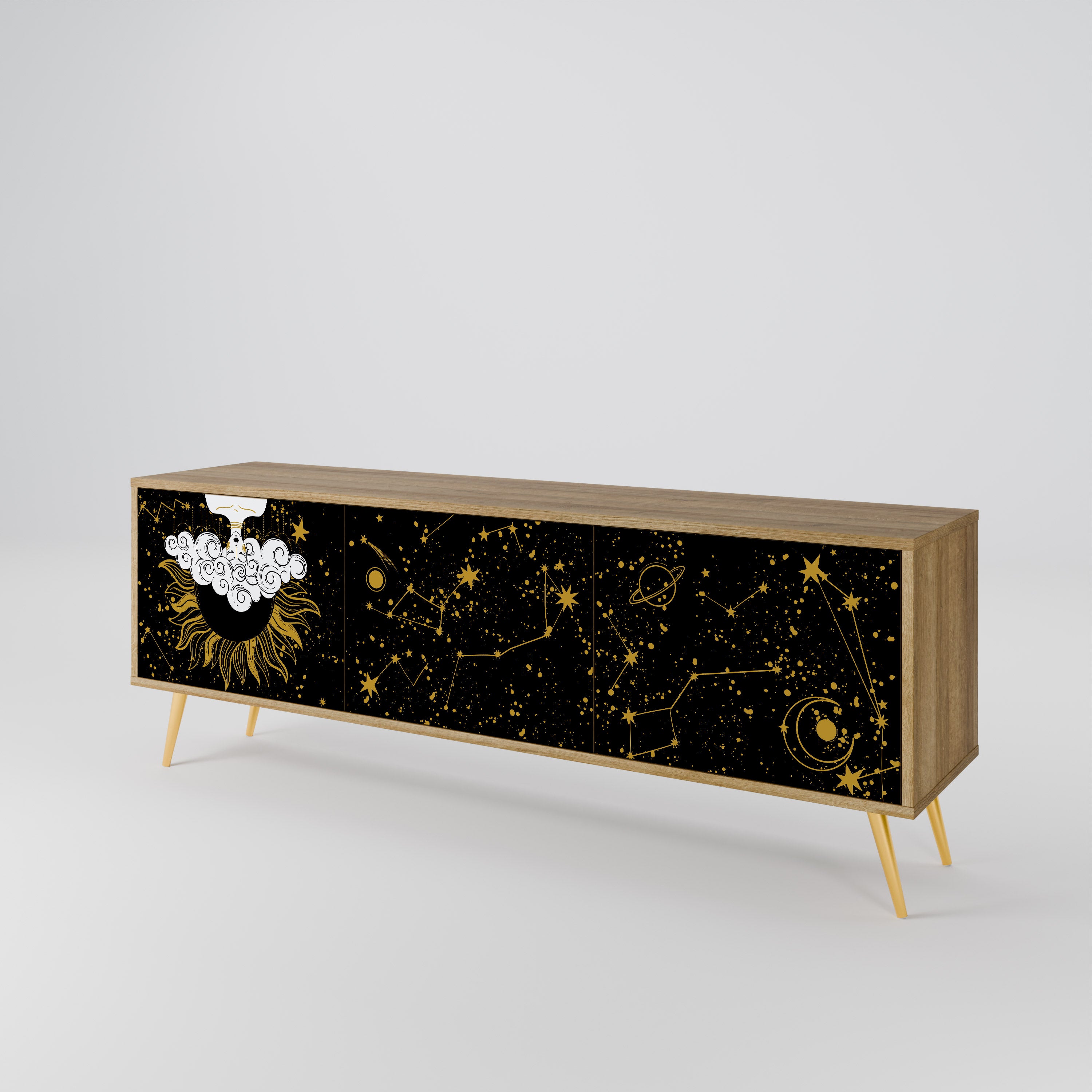 STELLAR CONSTELLATIONS Mueble de TV de 3 Puertas