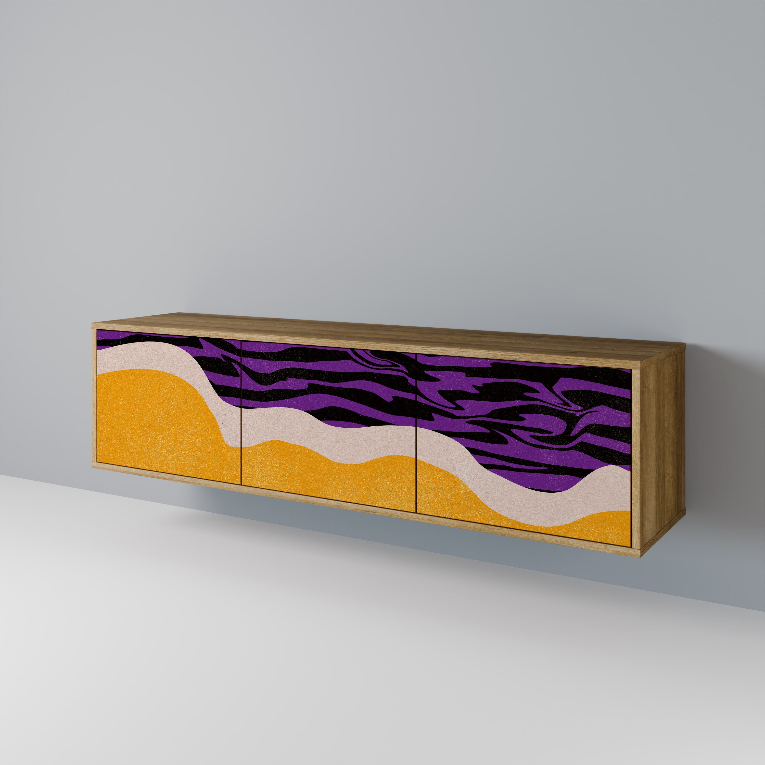 INDEPENDENT BORDER Mueble de TV de 3 Puertas