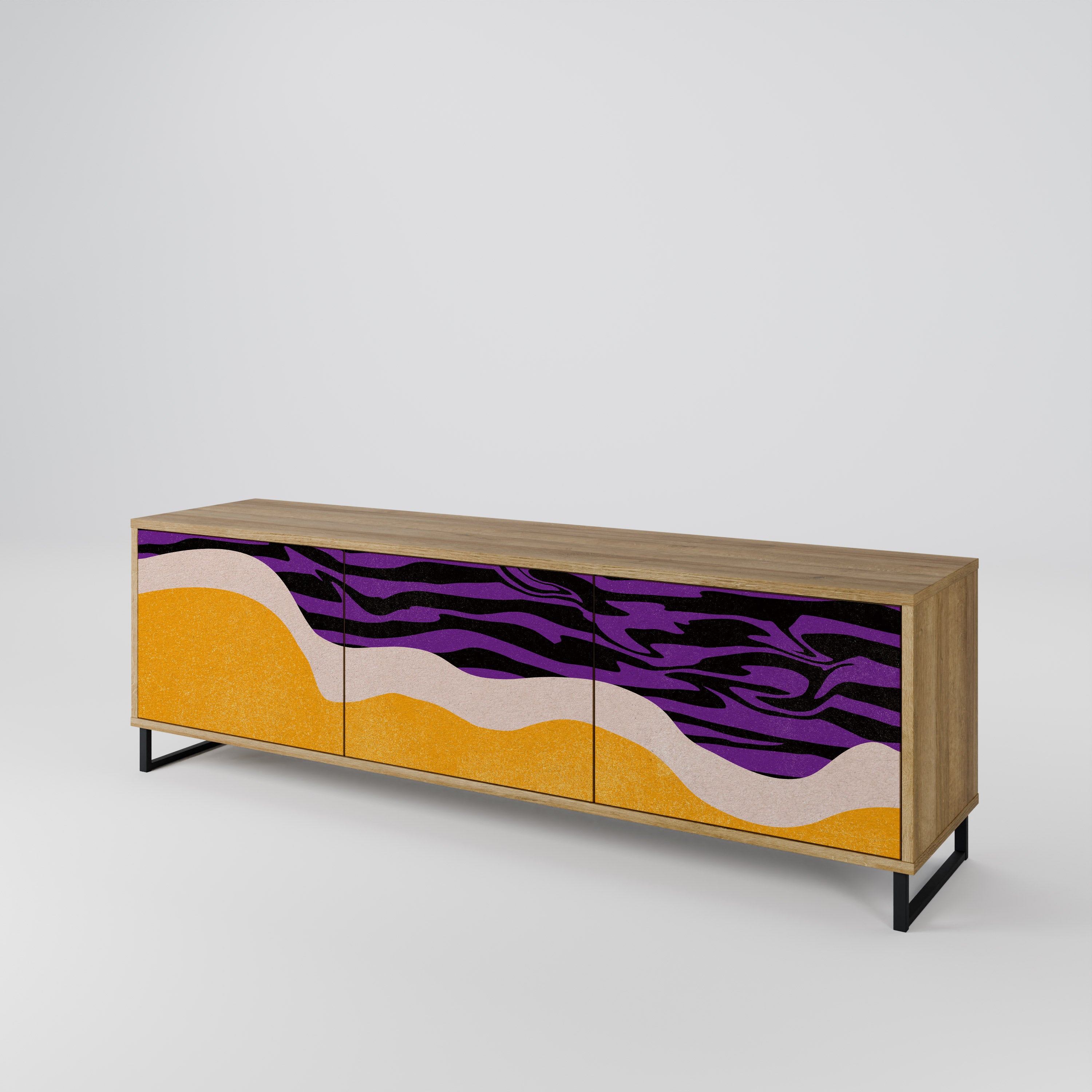 INDEPENDENT BORDER Mueble de TV de 3 Puertas