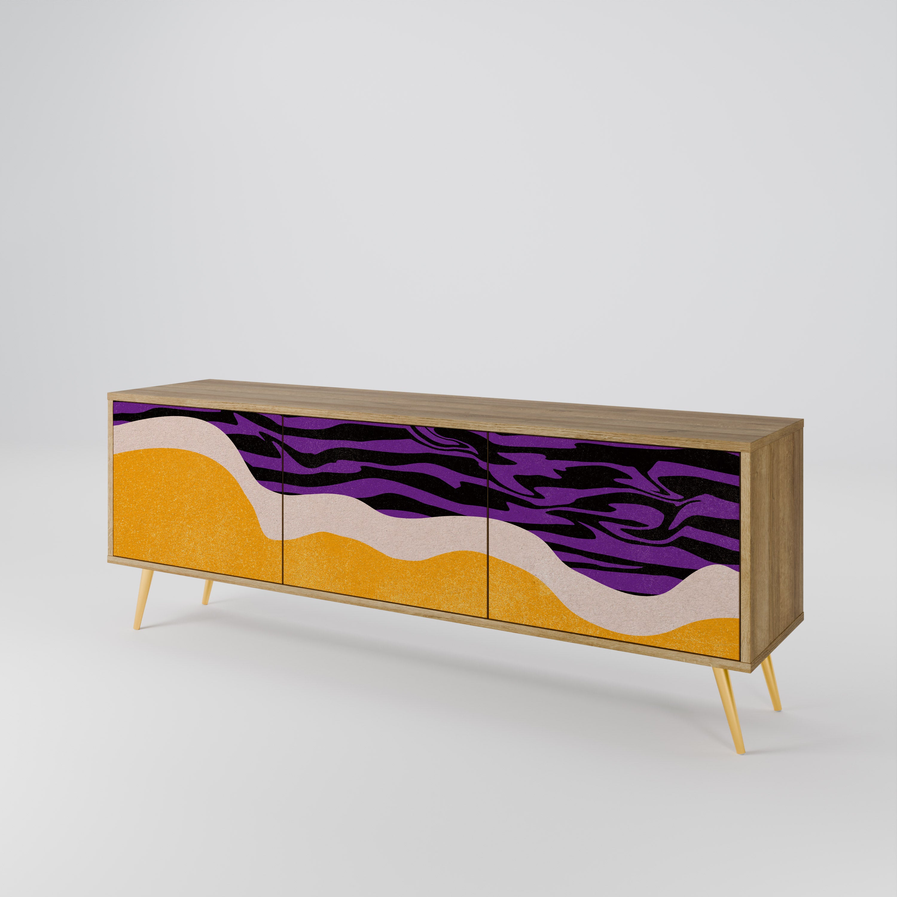 INDEPENDENT BORDER Mueble de TV de 3 Puertas