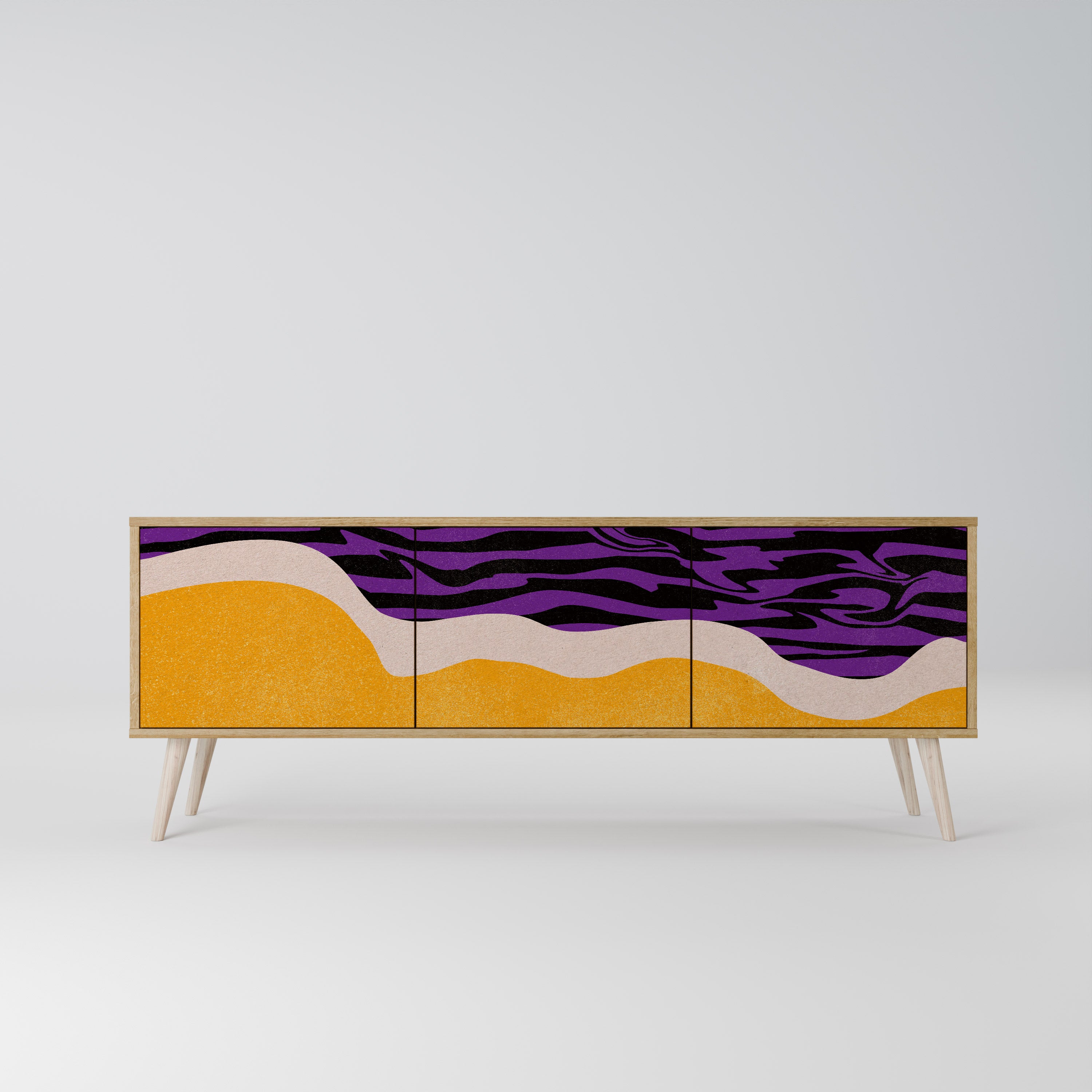 INDEPENDENT BORDER Mueble de TV de 3 Puertas