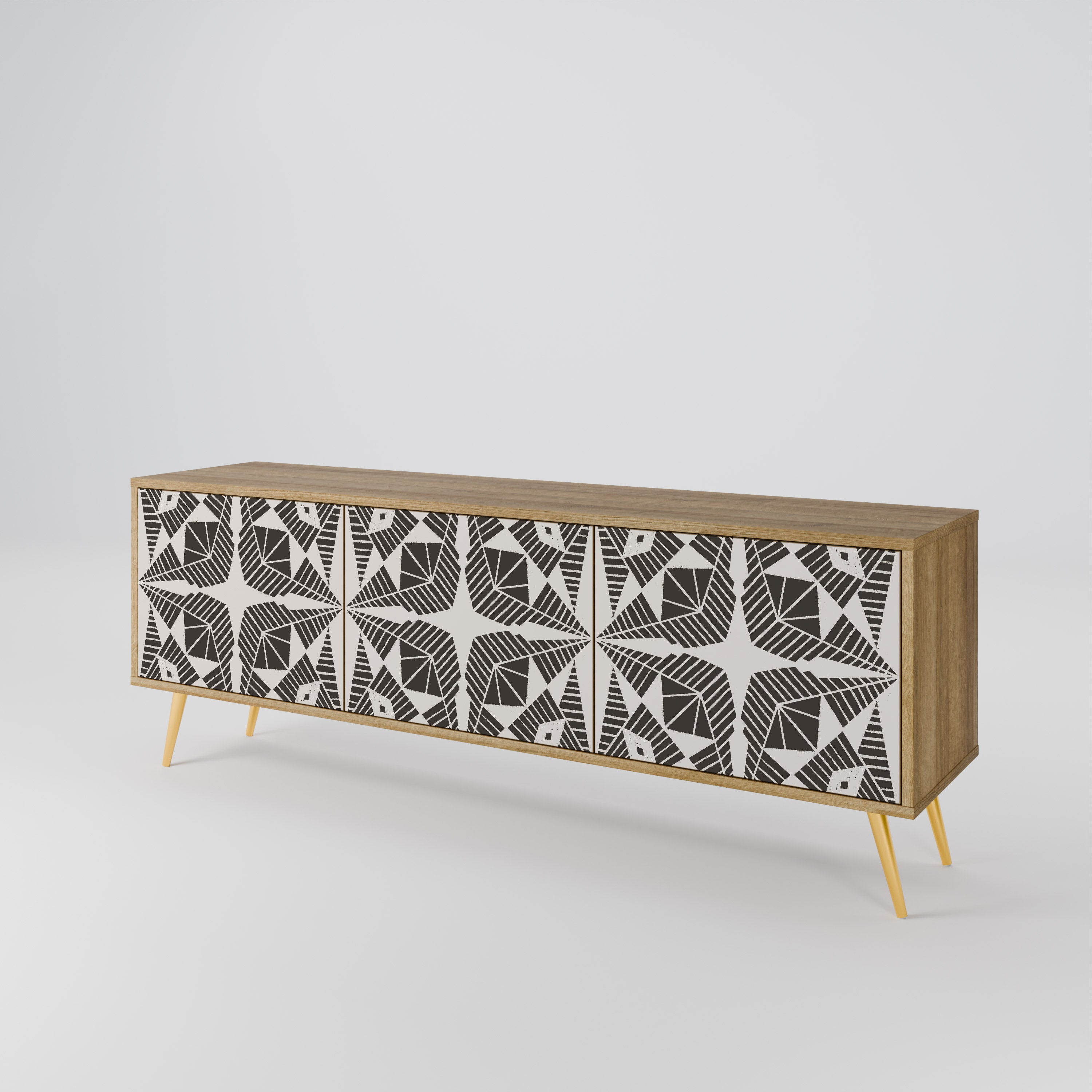 MONOCHROME NEXUS Mueble de TV de 3 Puertas