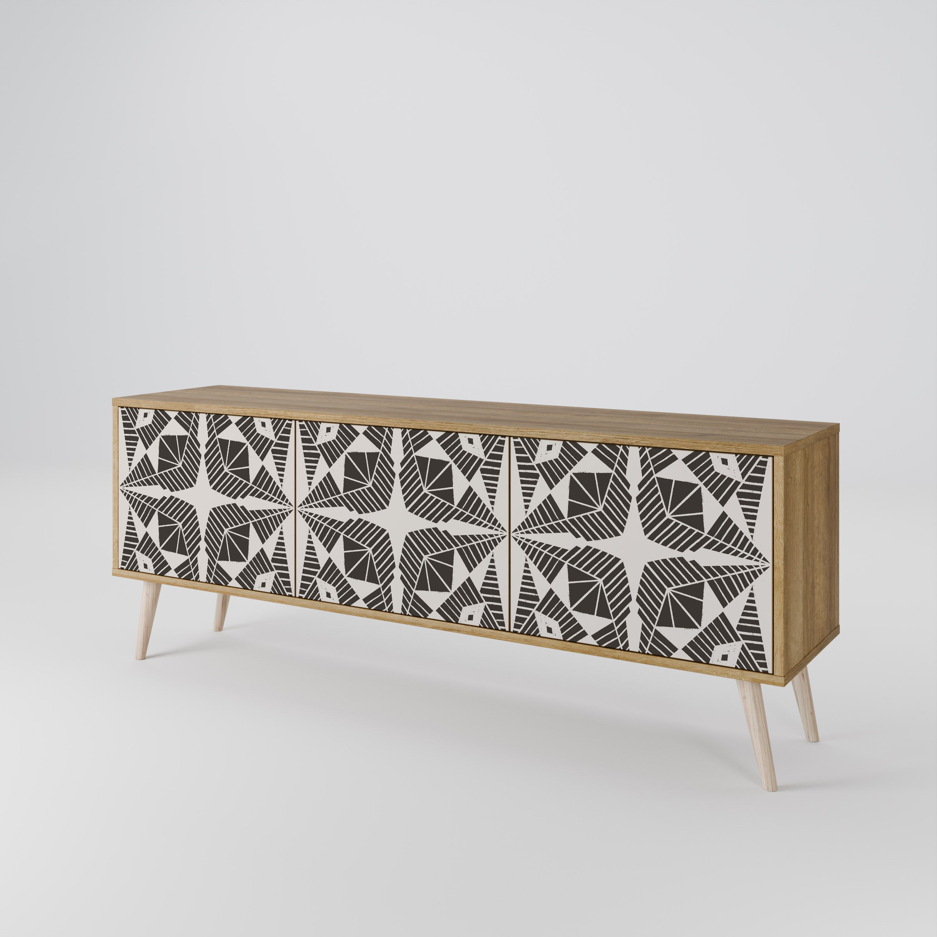 MONOCHROME NEXUS Mueble de TV de 3 Puertas