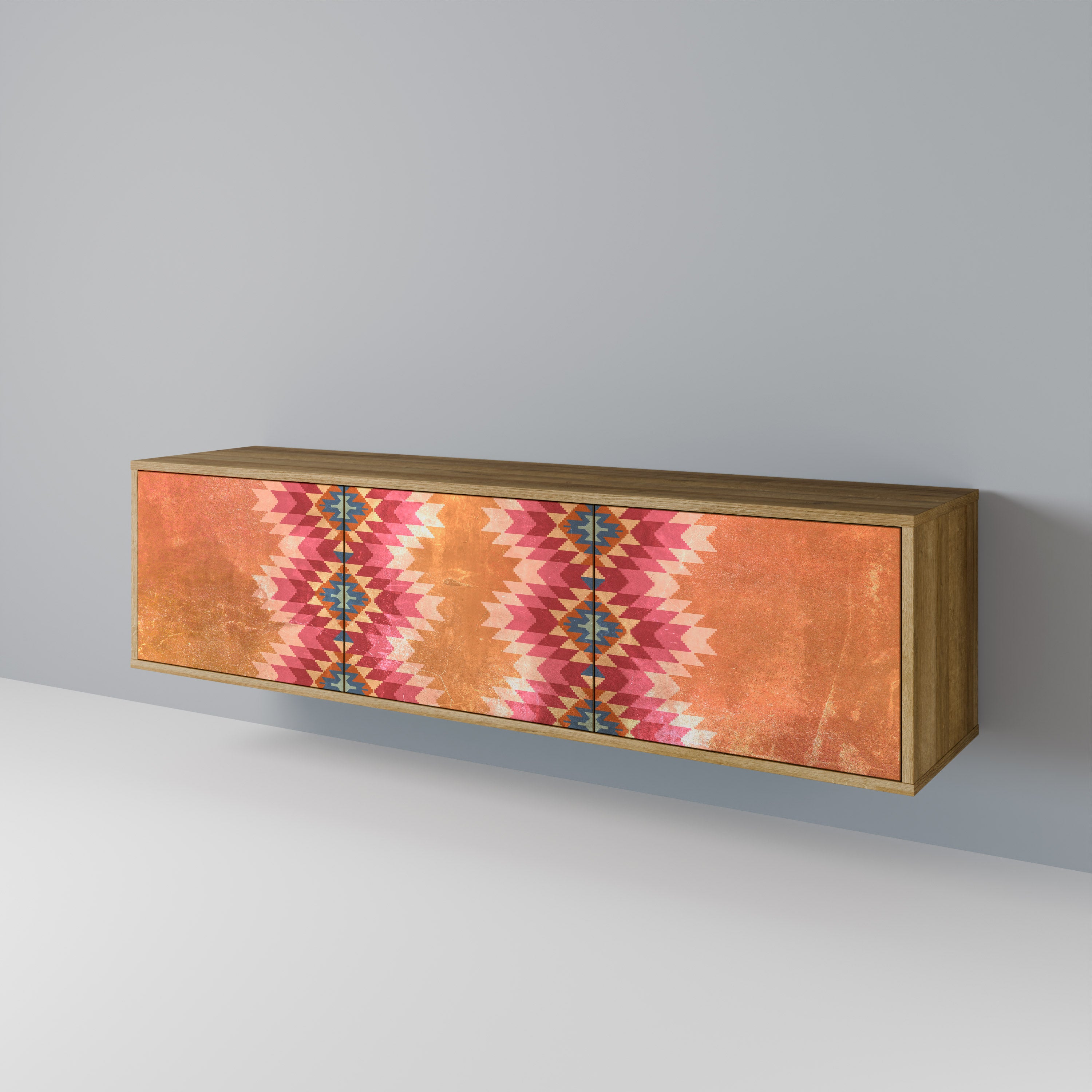 INDIAN FOLK Mueble de TV de 3 Puertas