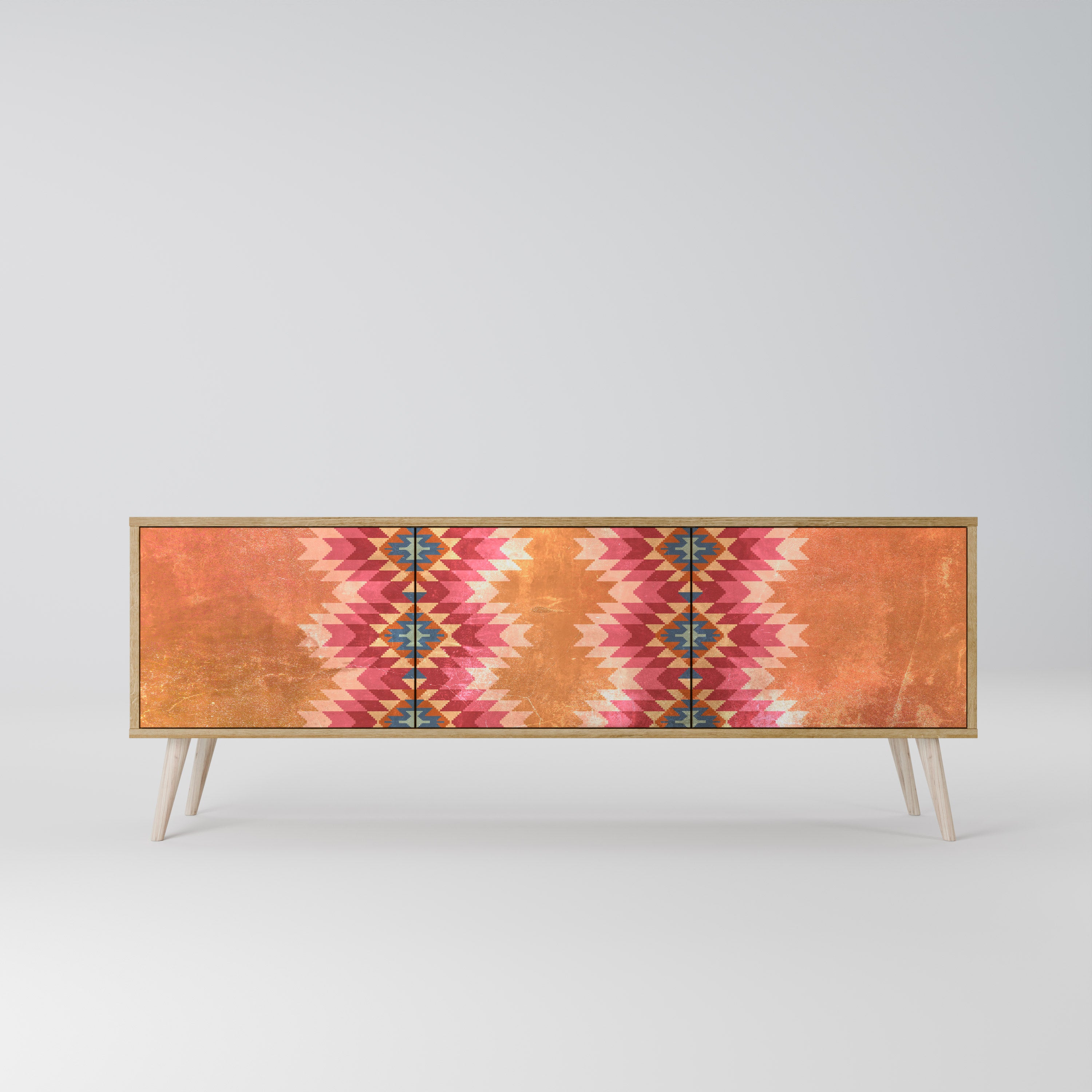 INDIAN FOLK Mueble de TV de 3 Puertas