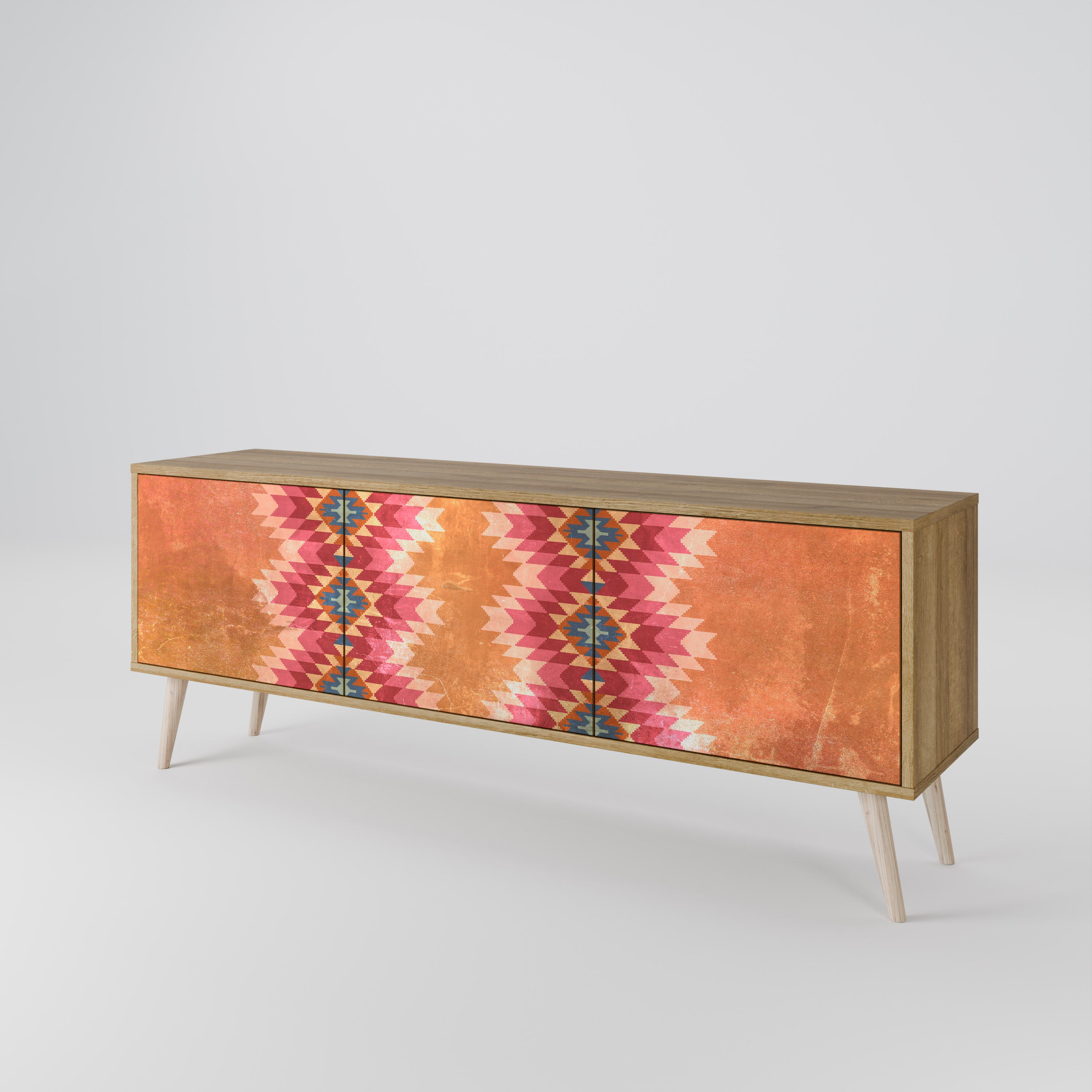 INDIAN FOLK Mueble de TV de 3 Puertas