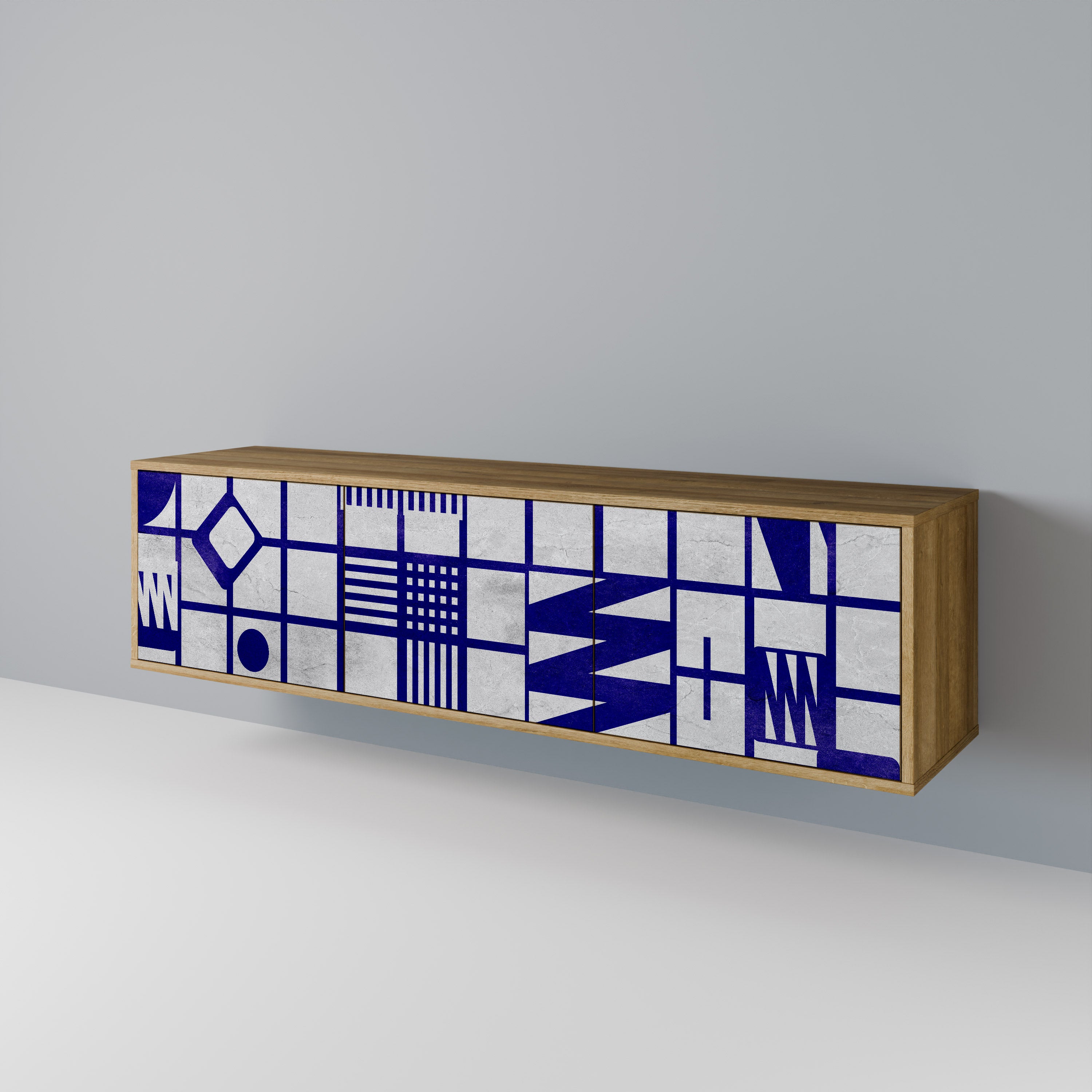 THE RIGHT PLACES Mueble de TV de 3 Puertas