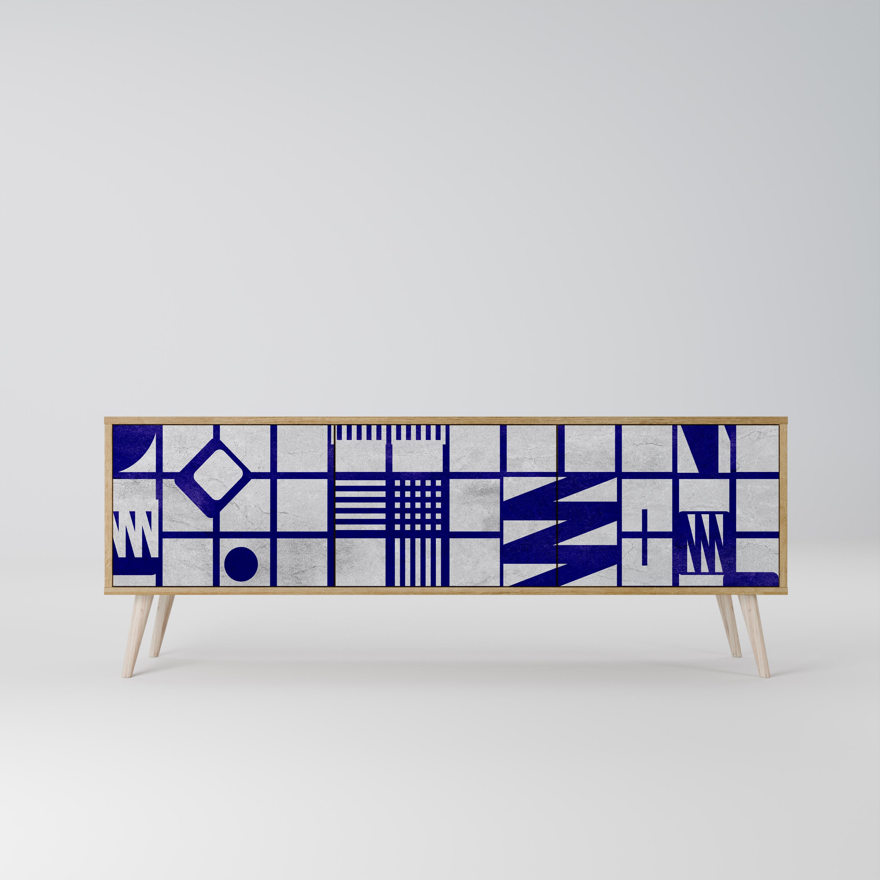 THE RIGHT PLACES Mueble de TV de 3 Puertas