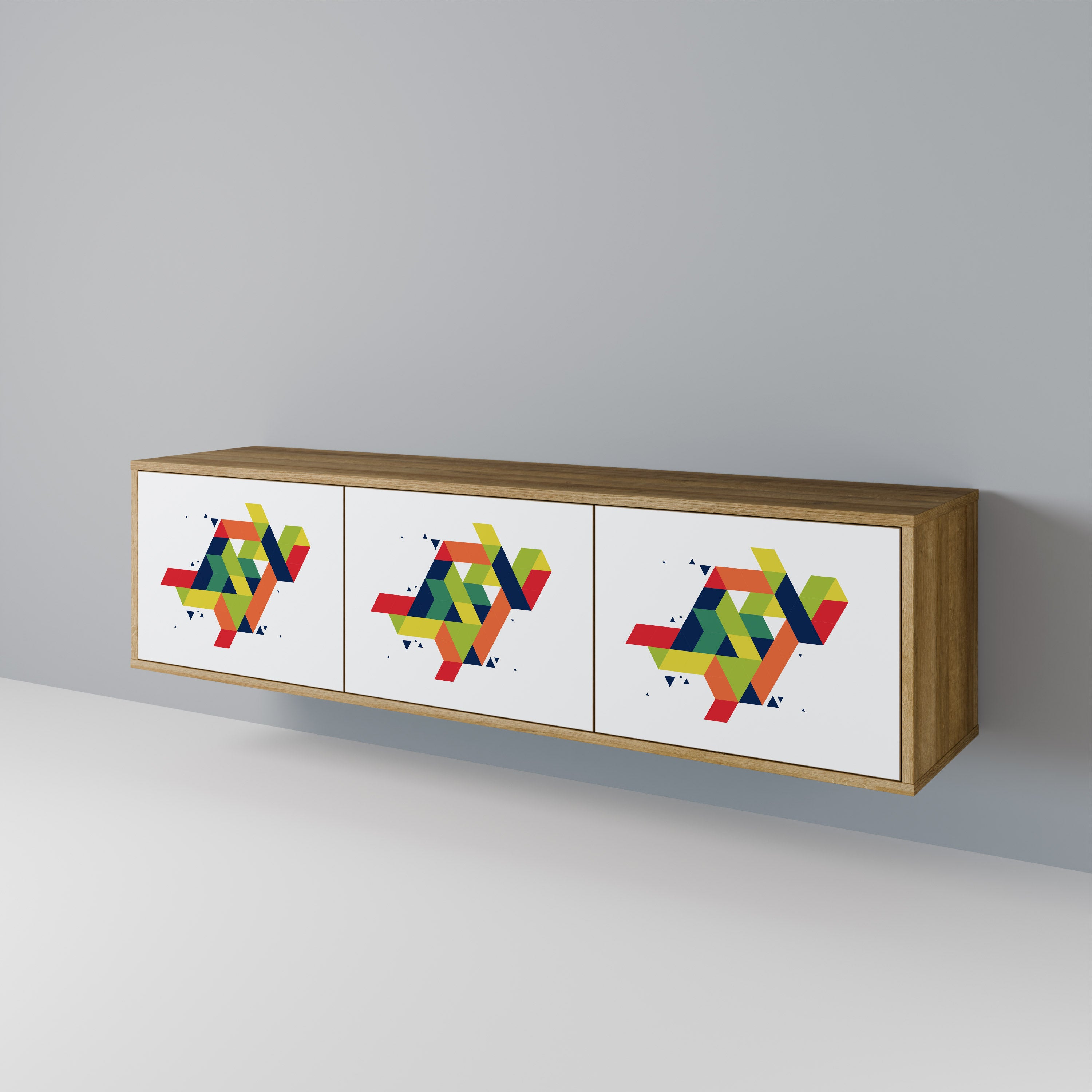 FUTURE SIGN Mueble de TV de 3 Puertas