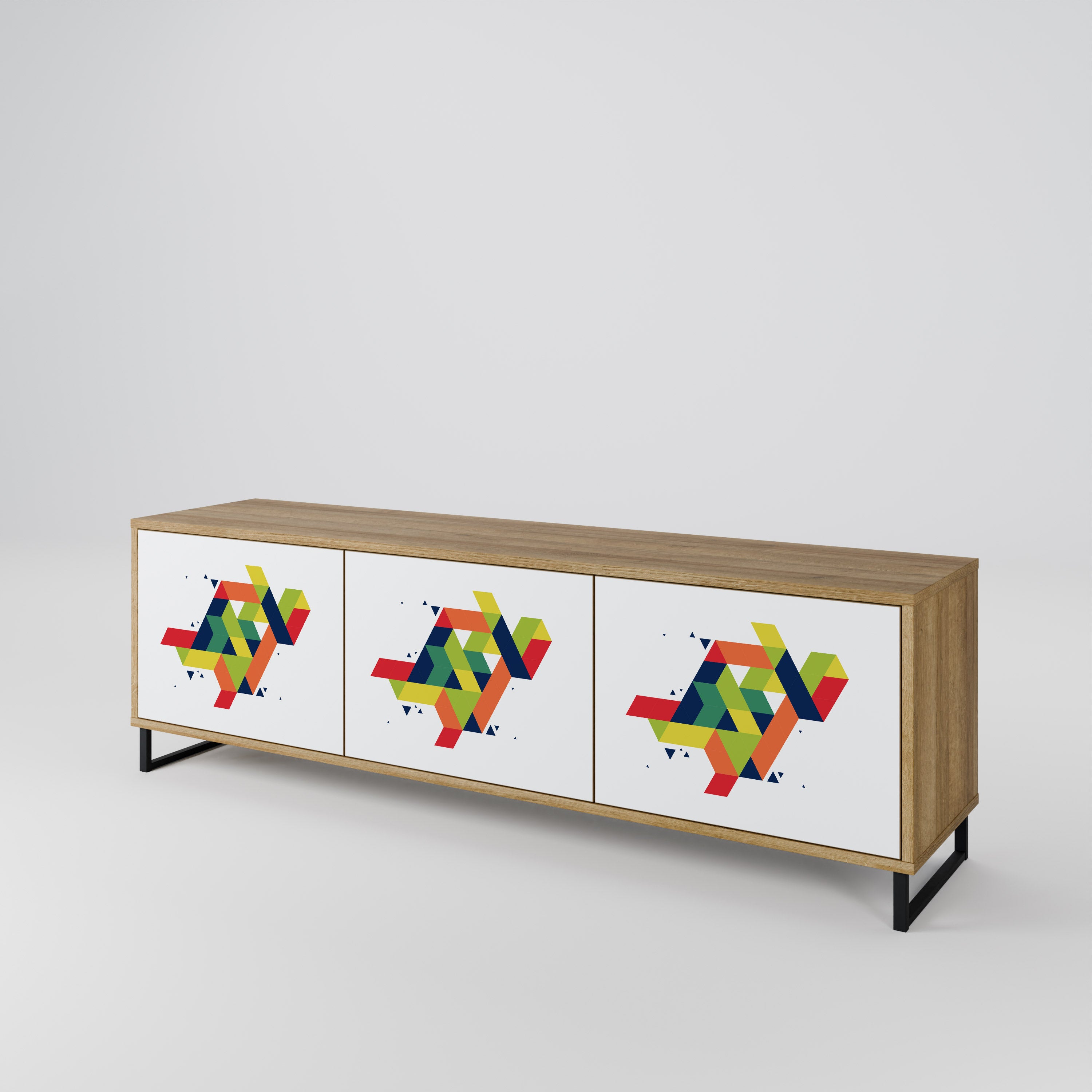 FUTURE SIGN Mueble de TV de 3 Puertas