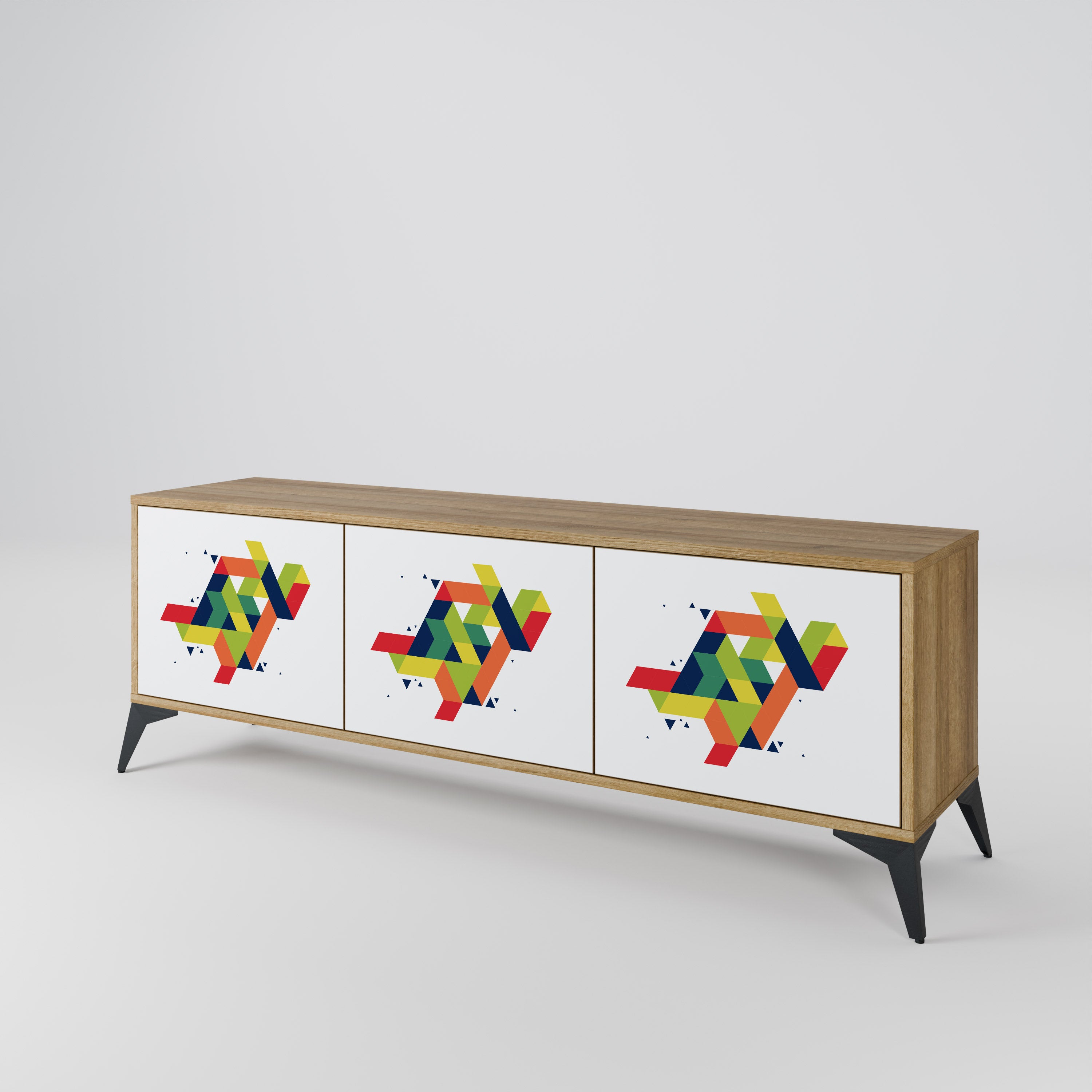 FUTURE SIGN Mueble de TV de 3 Puertas