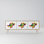 FUTURE SIGN 3-Door TV Cabinet