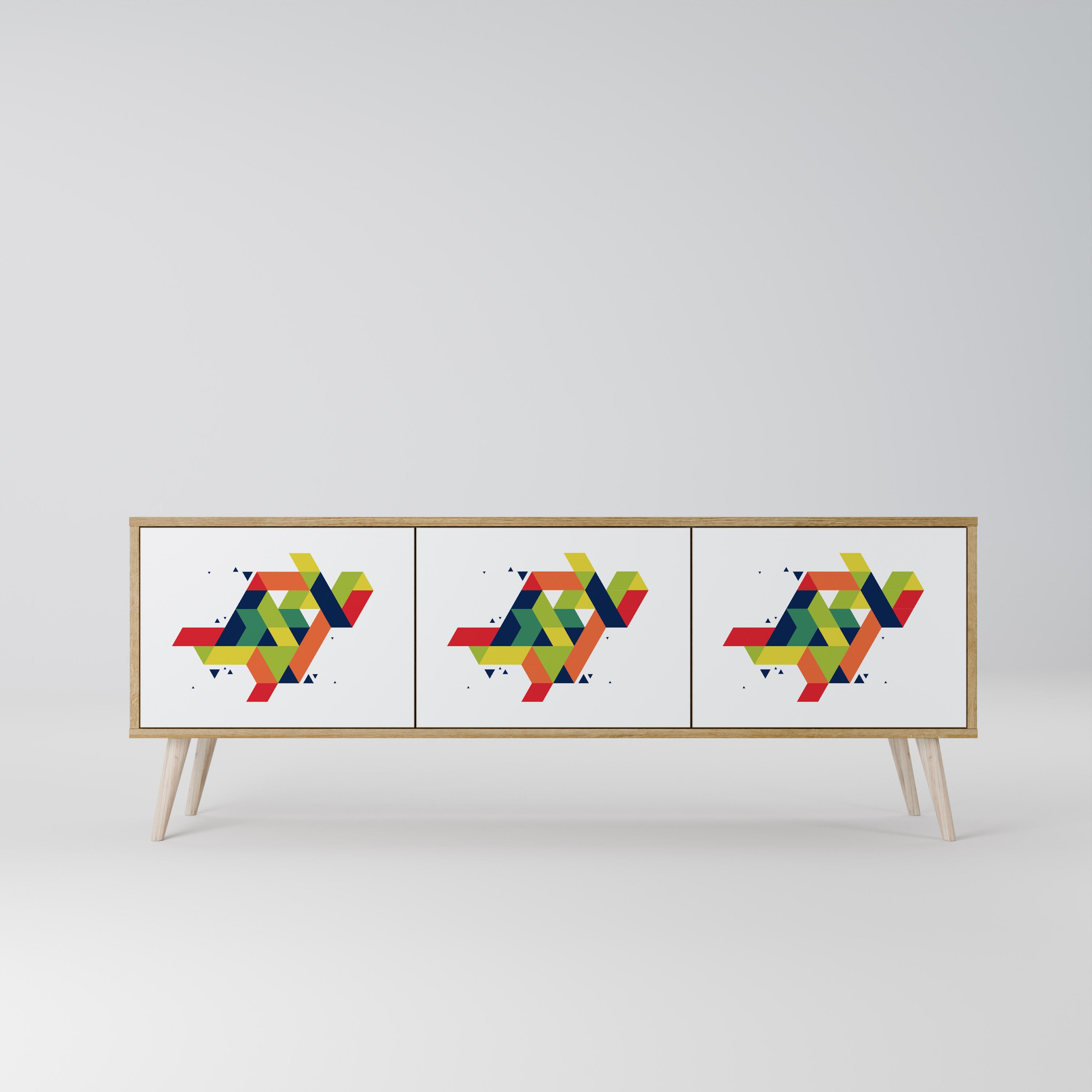 FUTURE SIGN Mueble de TV de 3 Puertas
