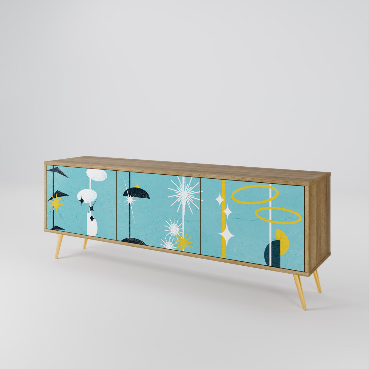 PATHS TO HAPPINESS 3-Door TV Cabinet