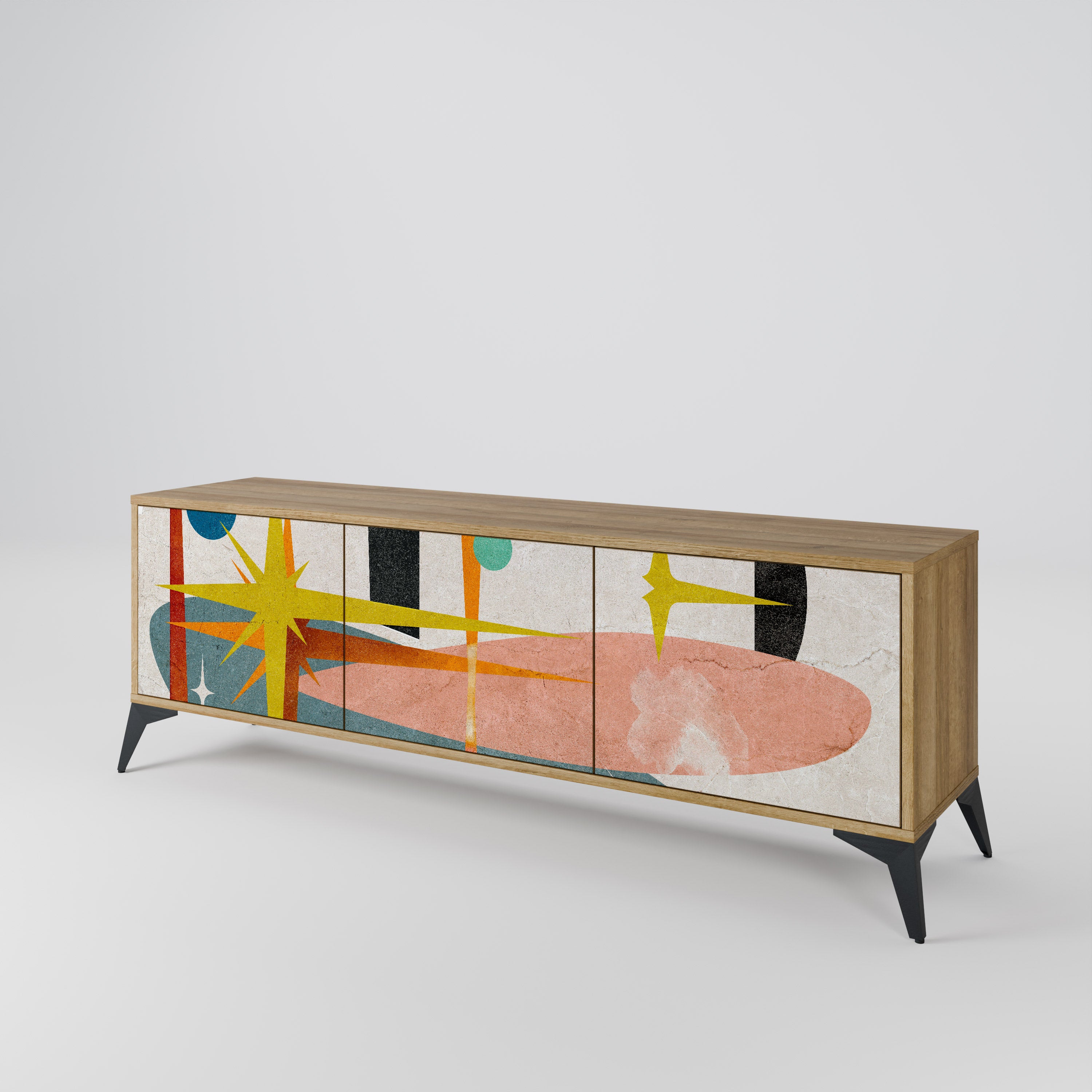 INTERSTELLAR VIBES Mueble de TV de 3 Puertas