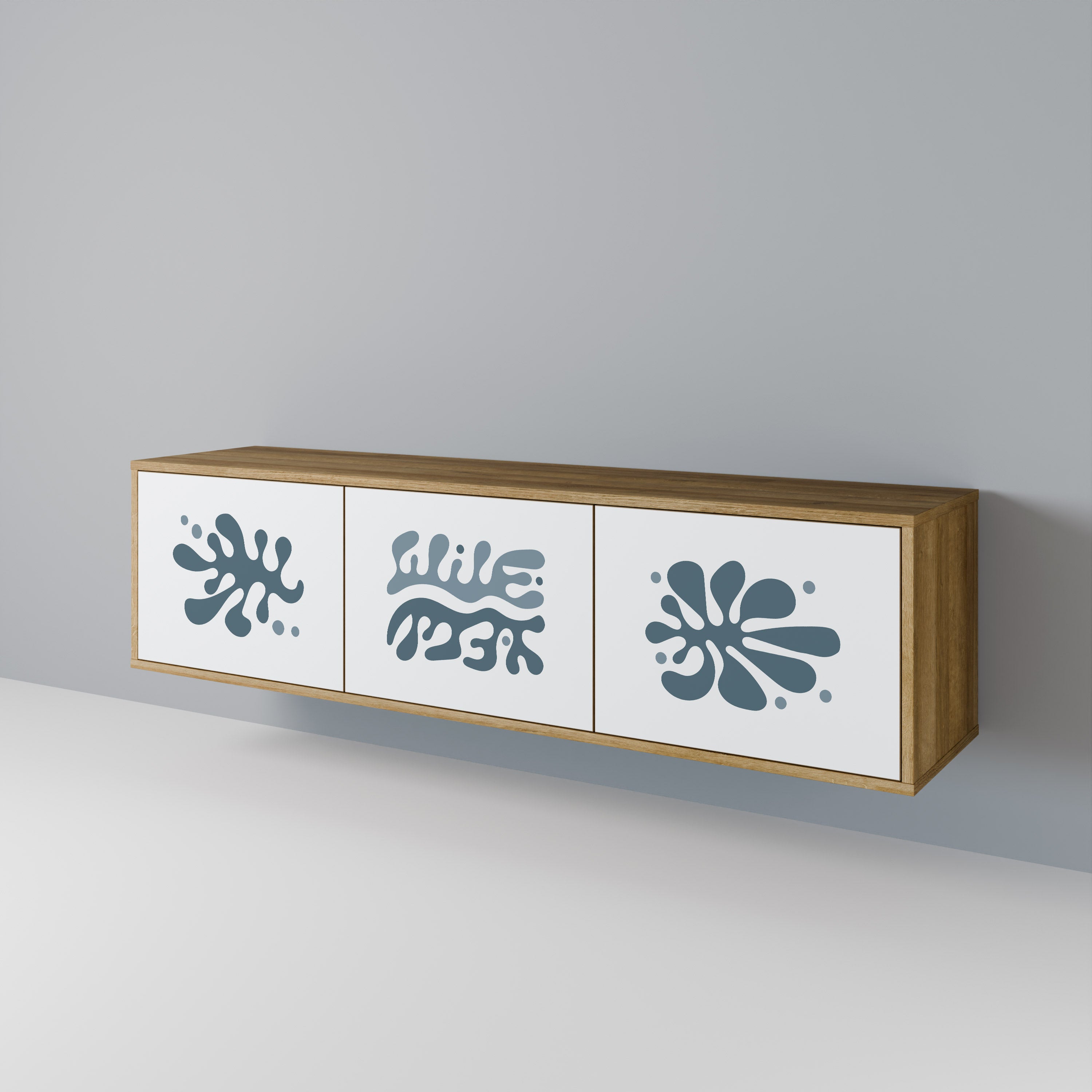 WONDERLAND VEGETATION Mueble de TV de 3 Puertas