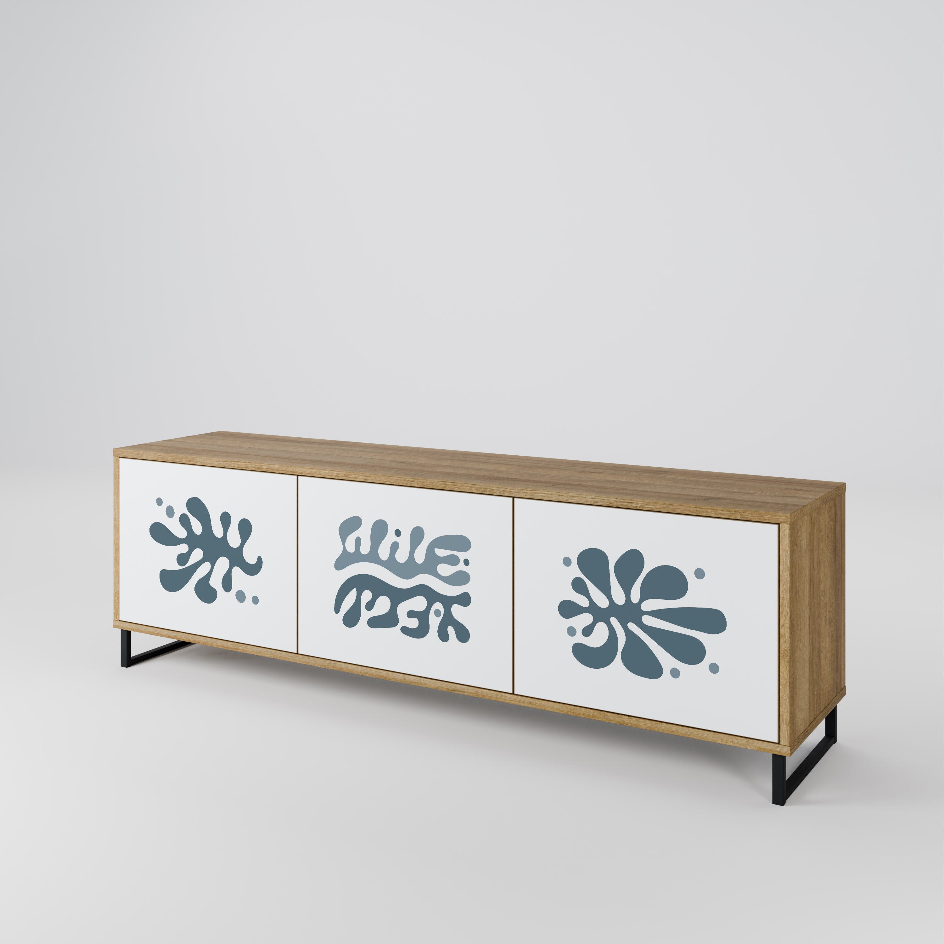 WONDERLAND VEGETATION Mueble de TV de 3 Puertas