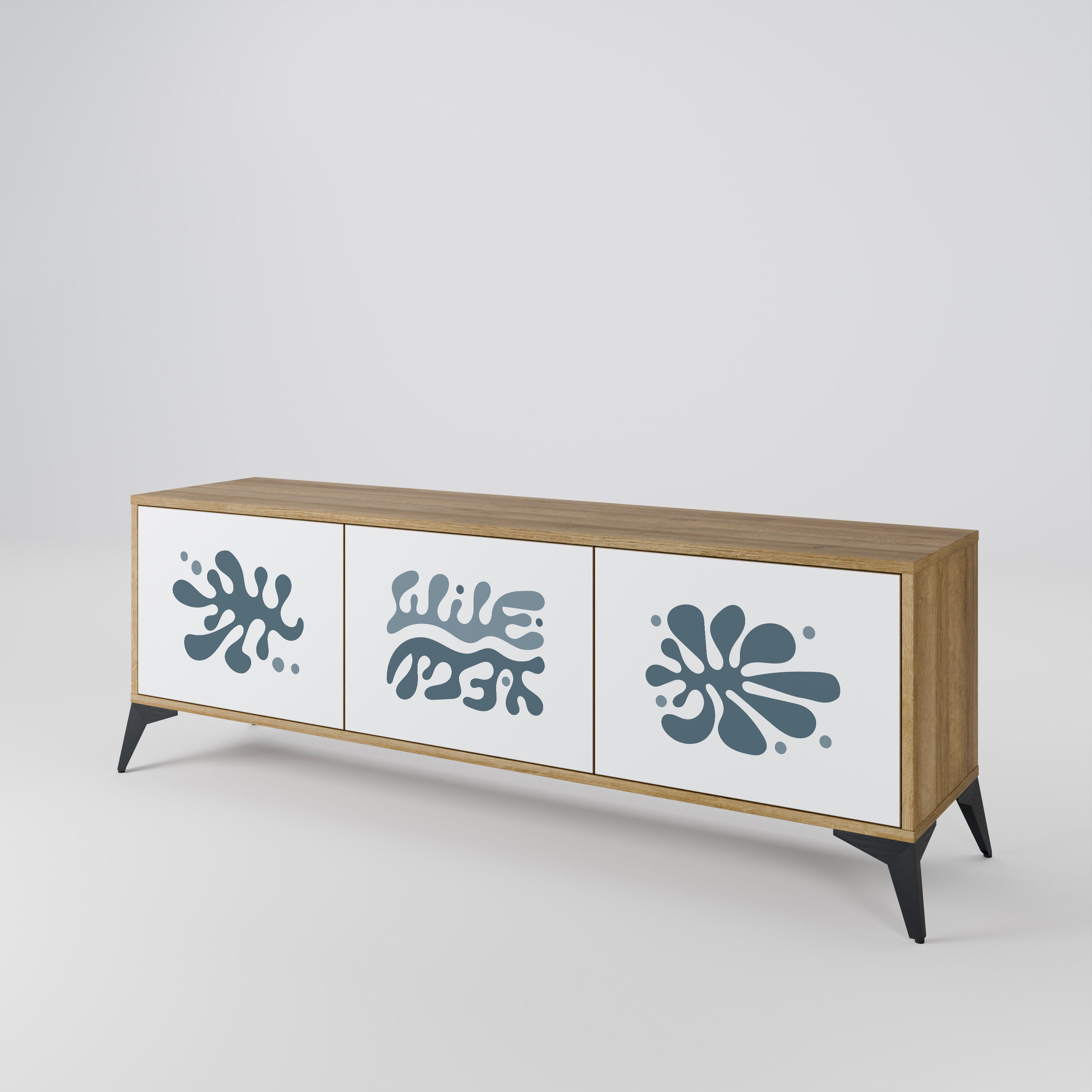 WONDERLAND VEGETATION Mueble de TV de 3 Puertas