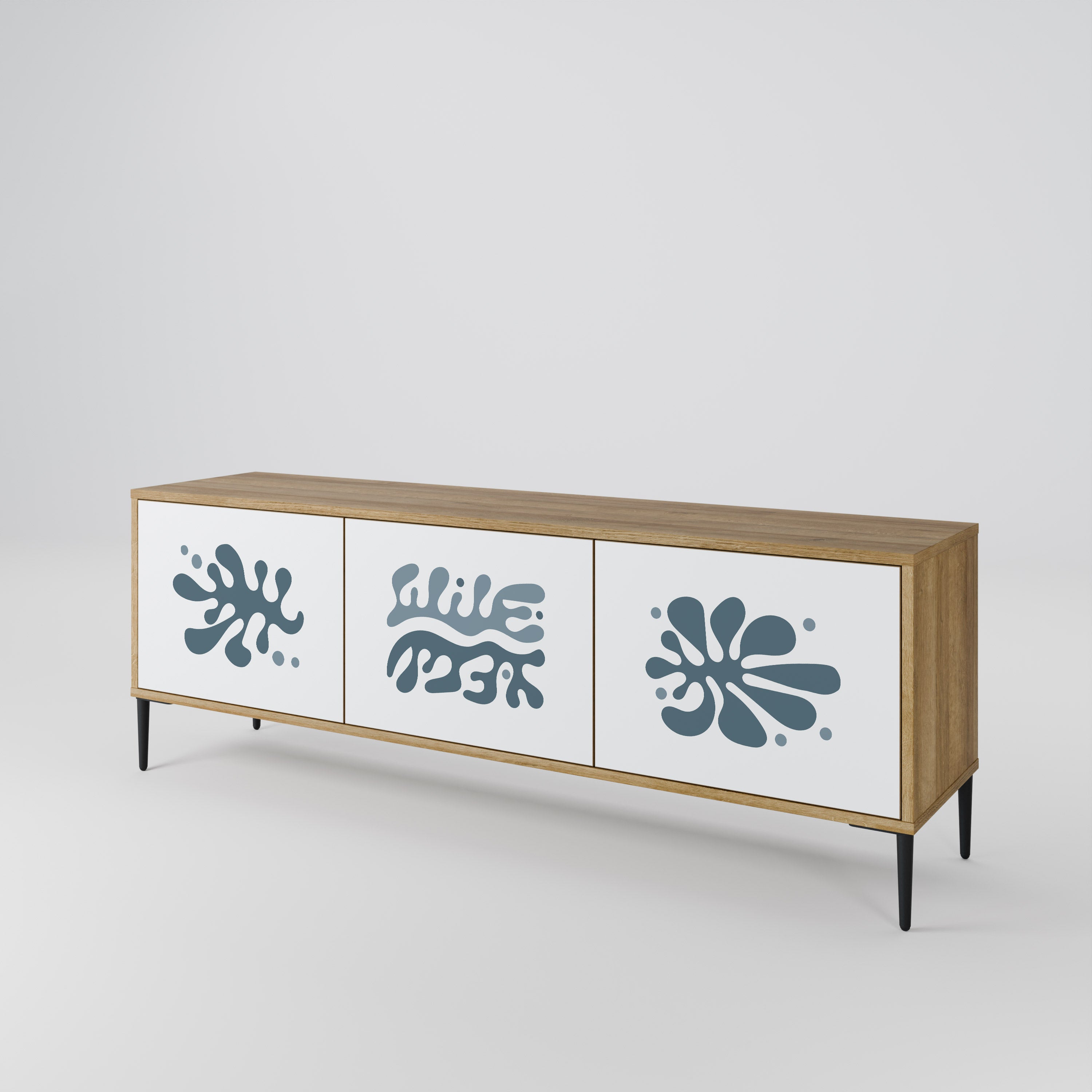 WONDERLAND VEGETATION Mueble de TV de 3 Puertas
