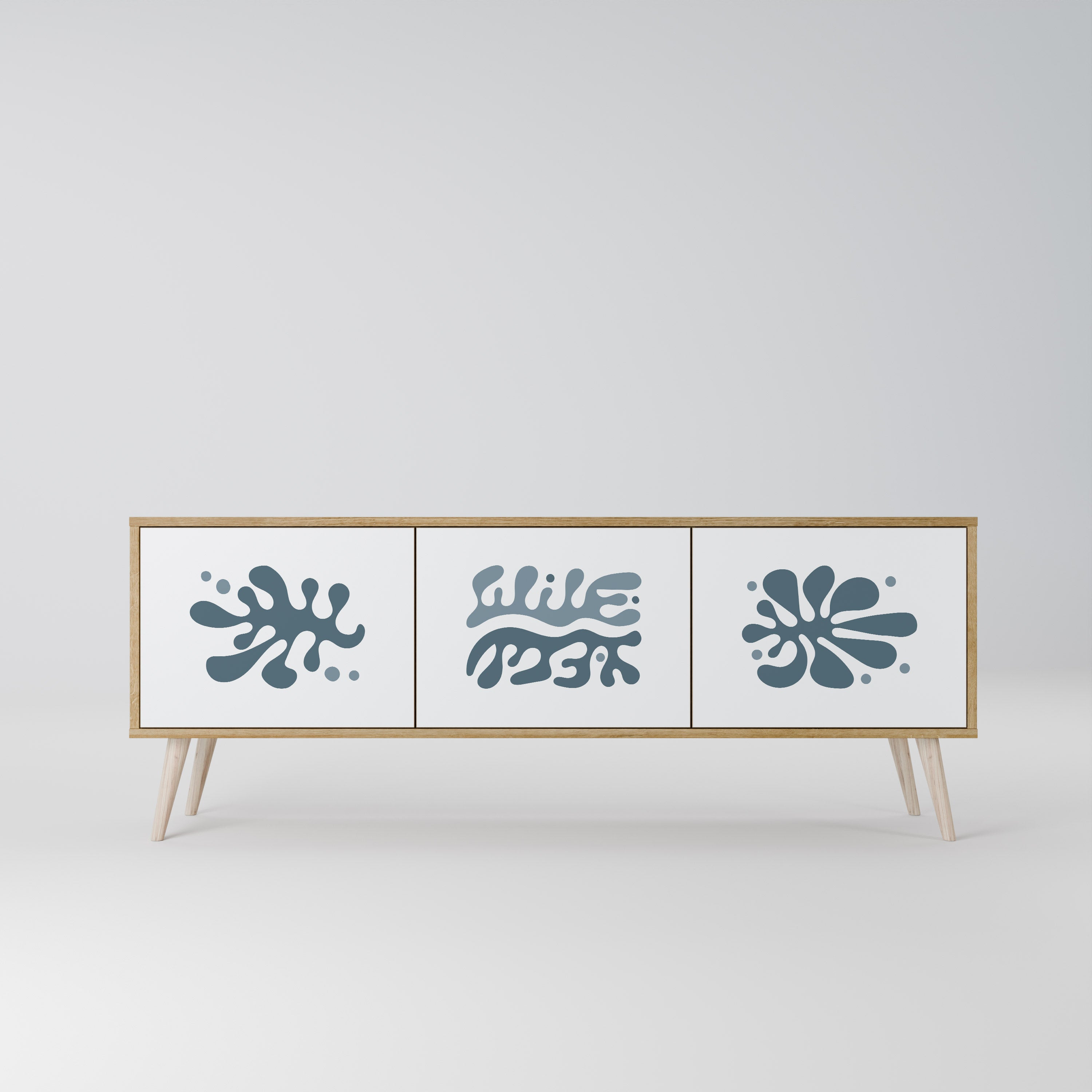WONDERLAND VEGETATION Mueble de TV de 3 Puertas