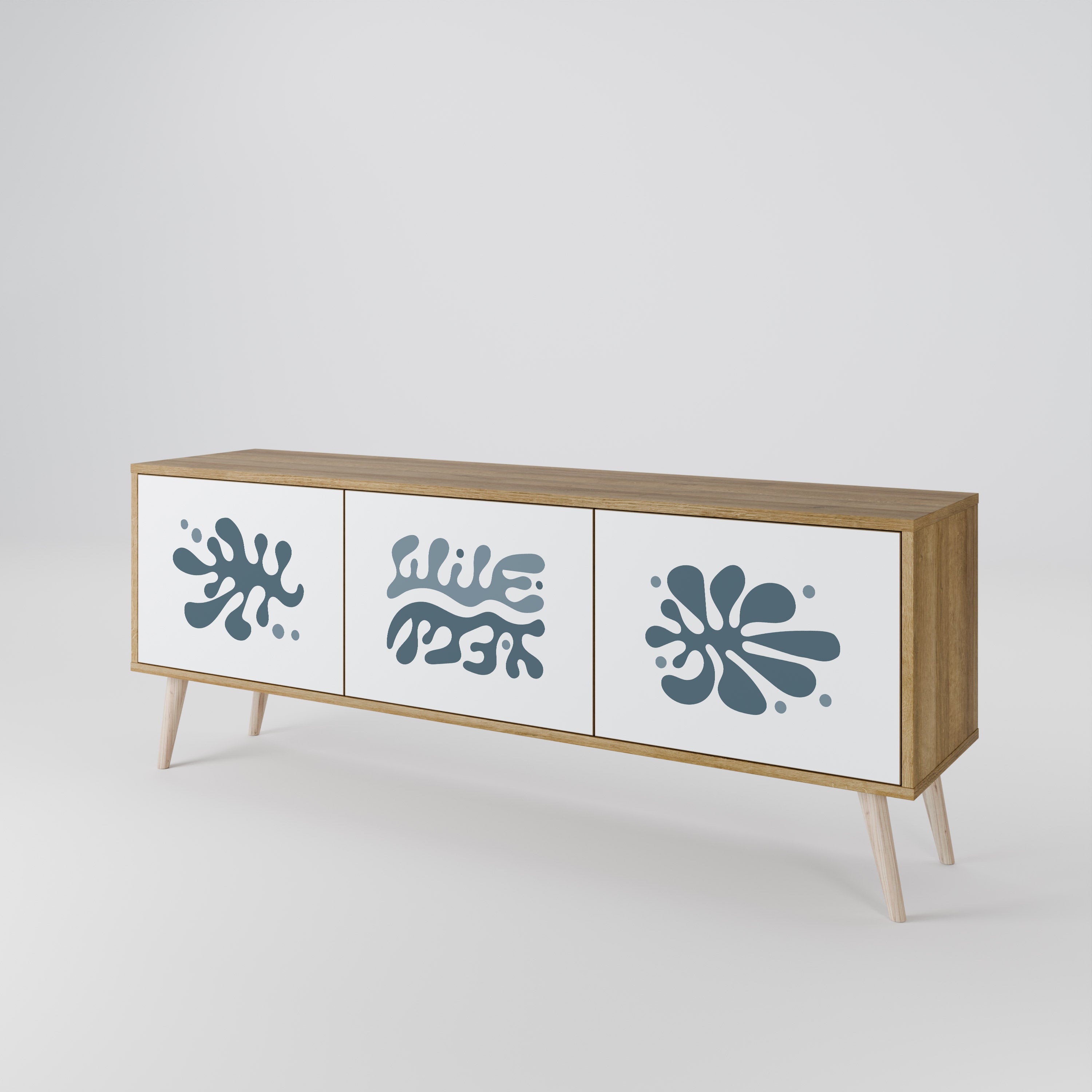 WONDERLAND VEGETATION Mueble de TV de 3 Puertas