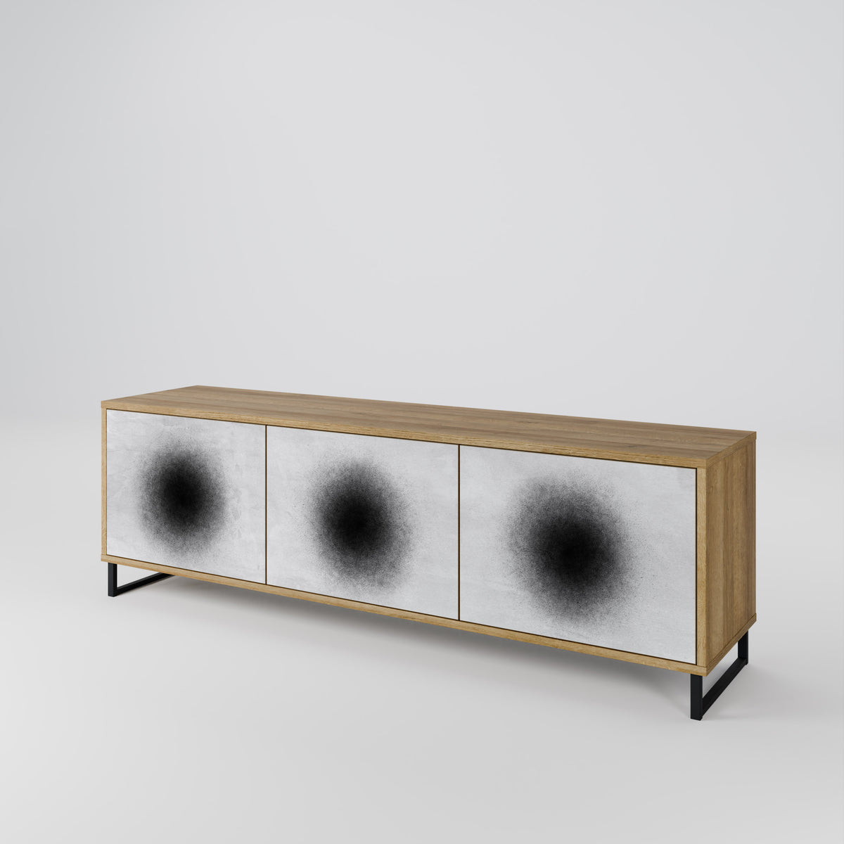 BLACK HOLE 3-Door TV Cabinet