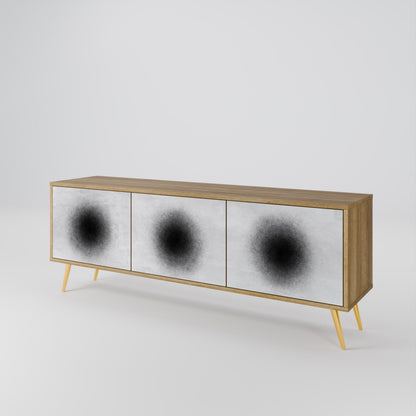 BLACK HOLE Třídveřový TV stolek