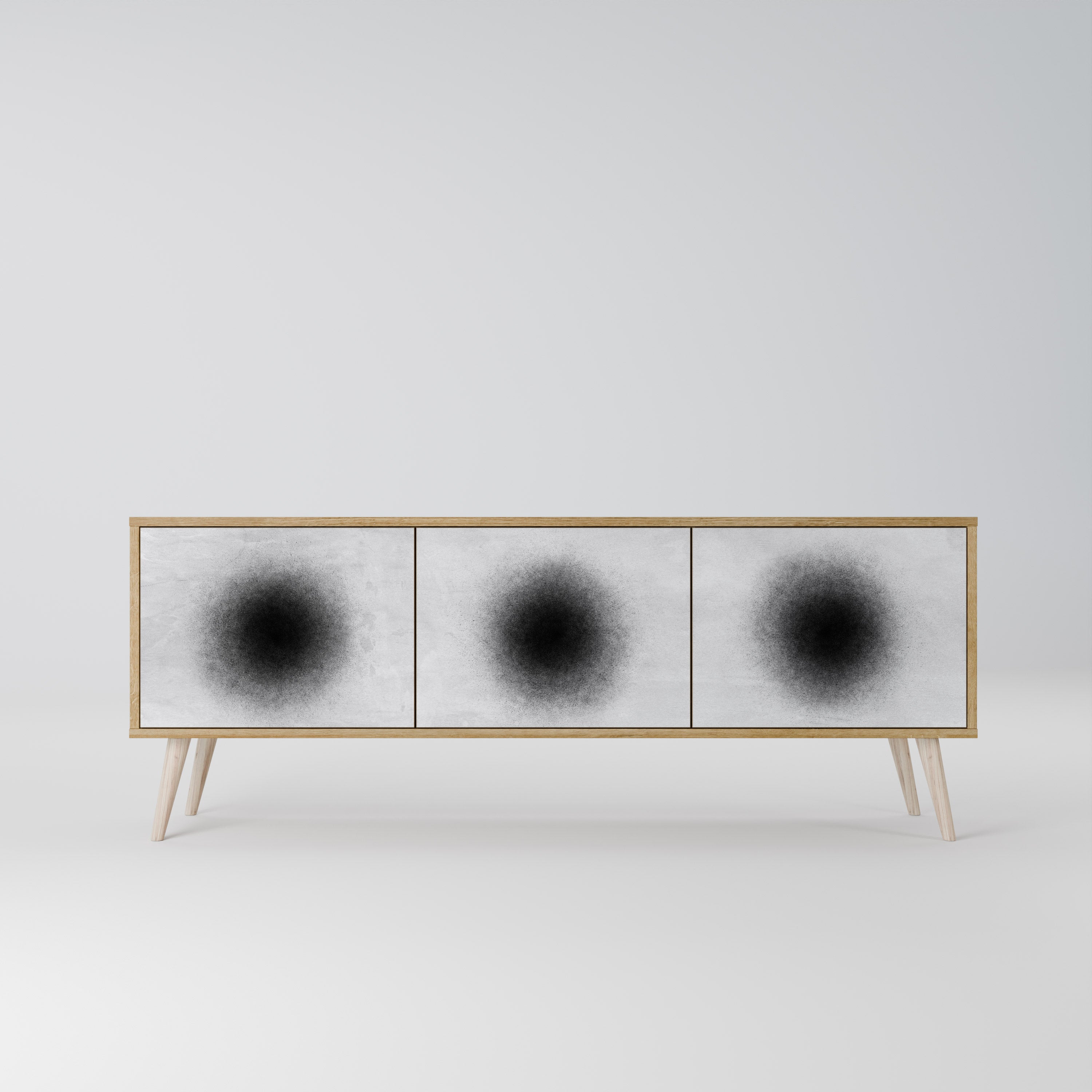 BLACK HOLE Mueble de TV de 3 Puertas