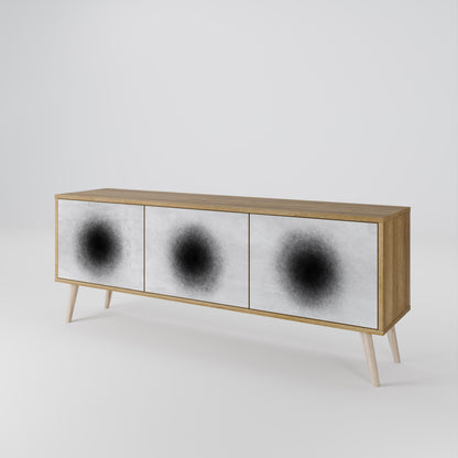 BLACK HOLE Třídveřový TV stolek