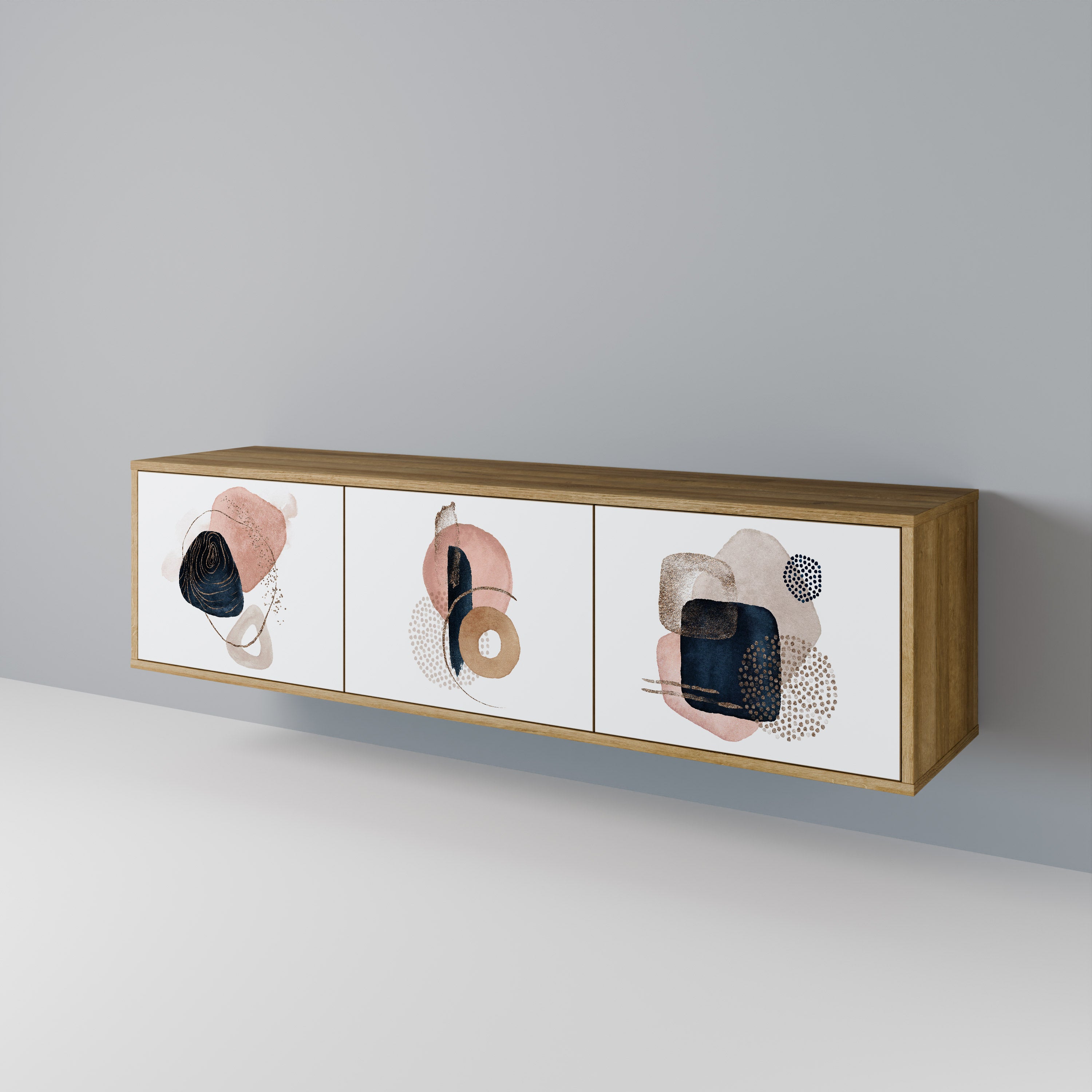 COLORFUL SHAPES Mueble de TV de 3 Puertas