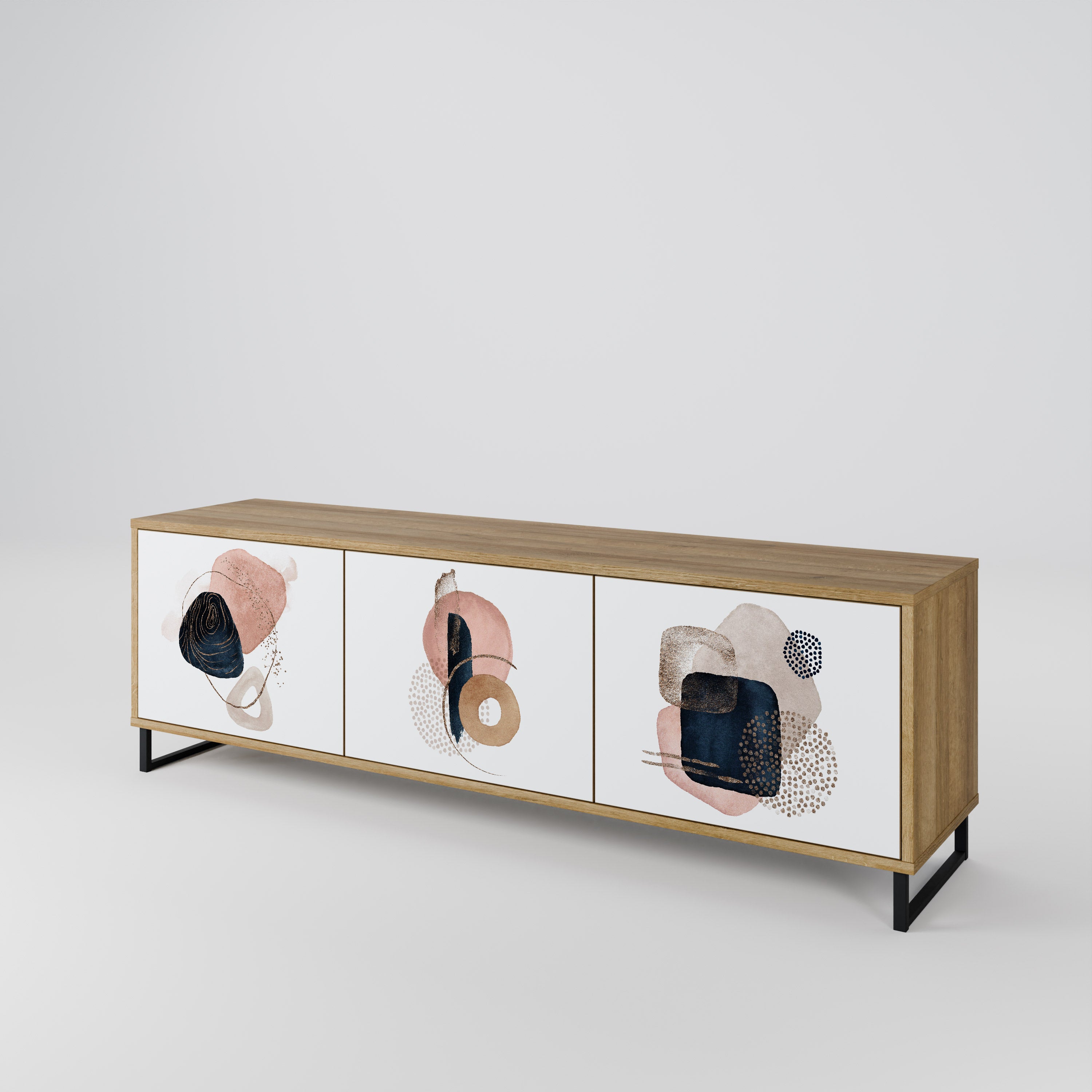 COLORFUL SHAPES Mueble de TV de 3 Puertas