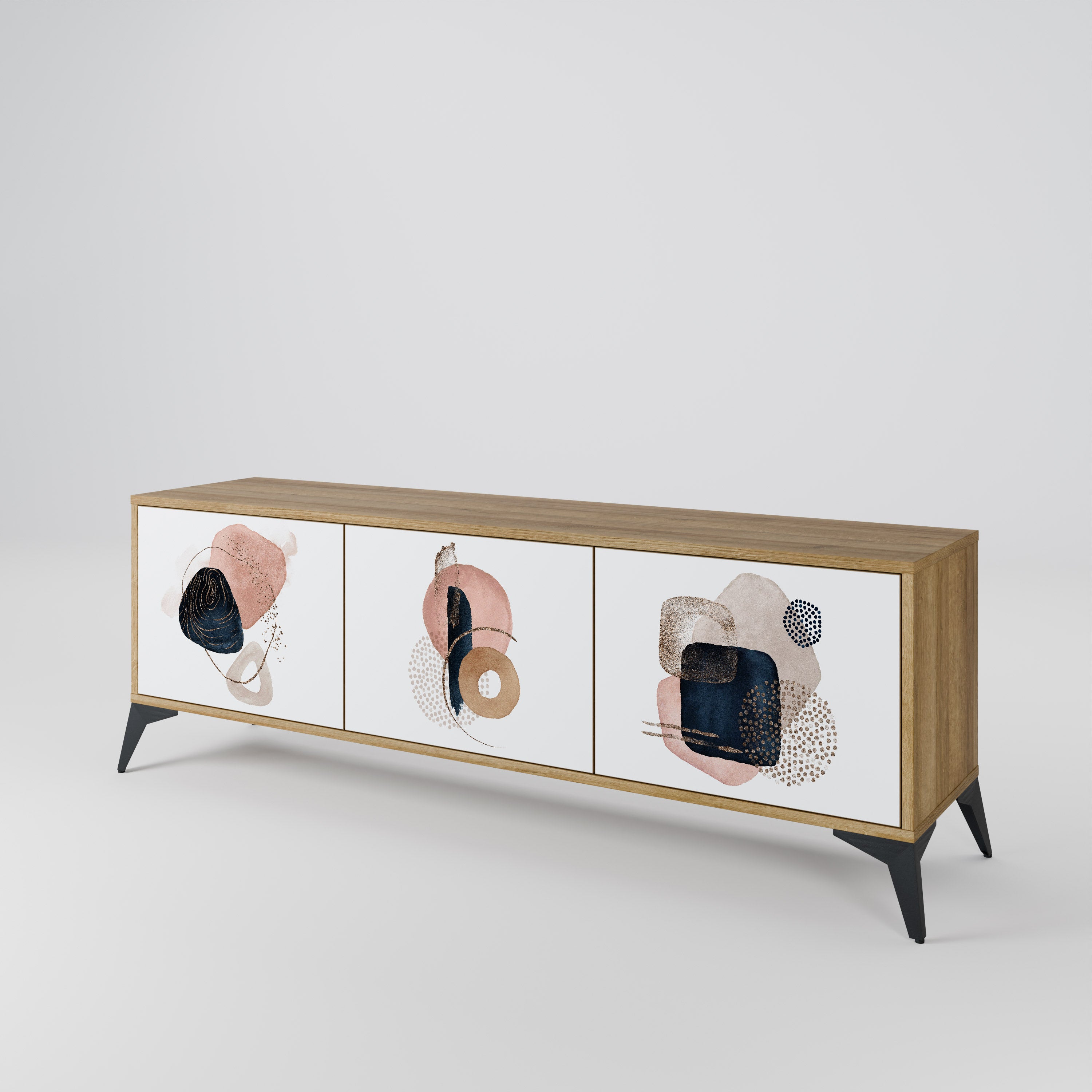 COLORFUL SHAPES Mueble de TV de 3 Puertas