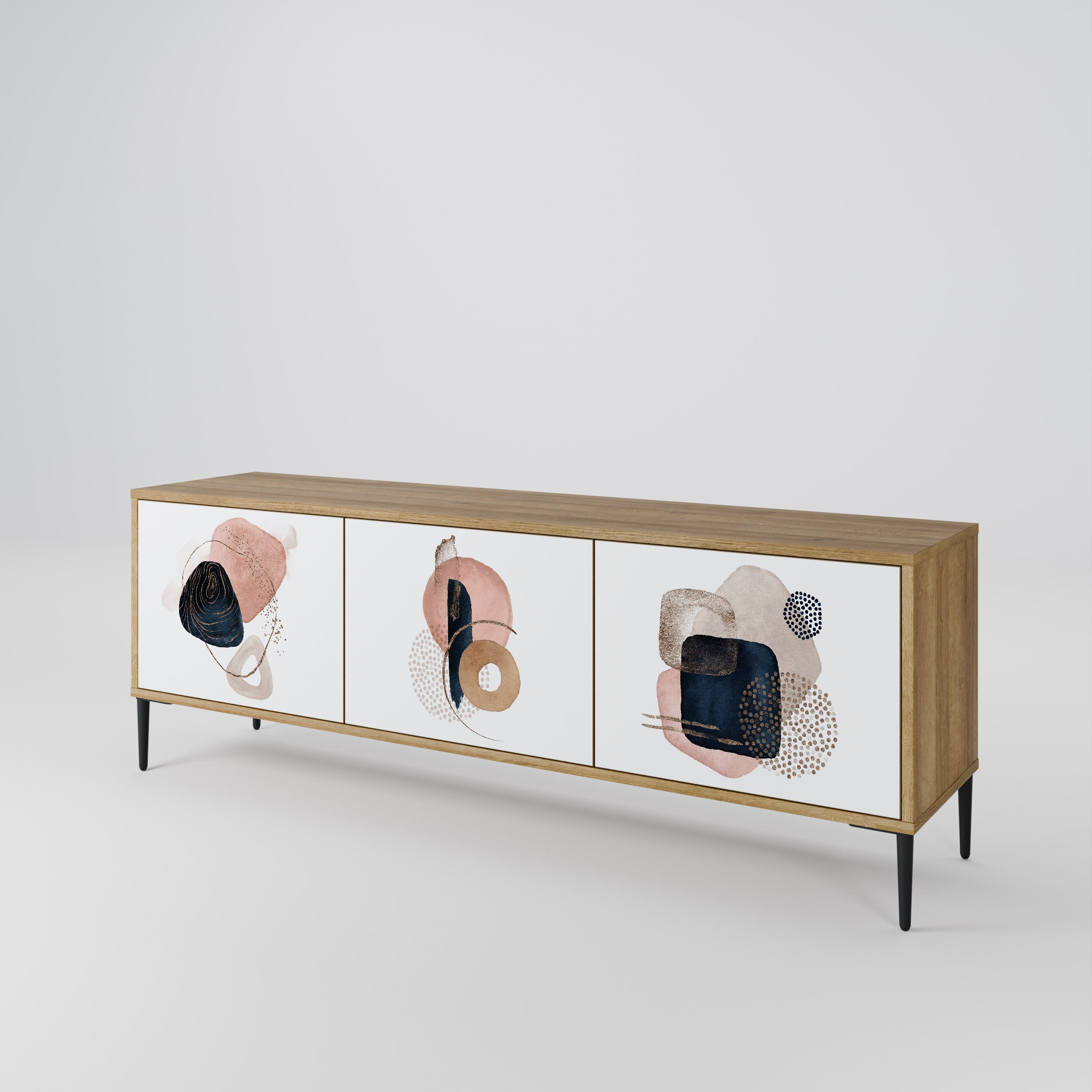 COLORFUL SHAPES Mueble de TV de 3 Puertas