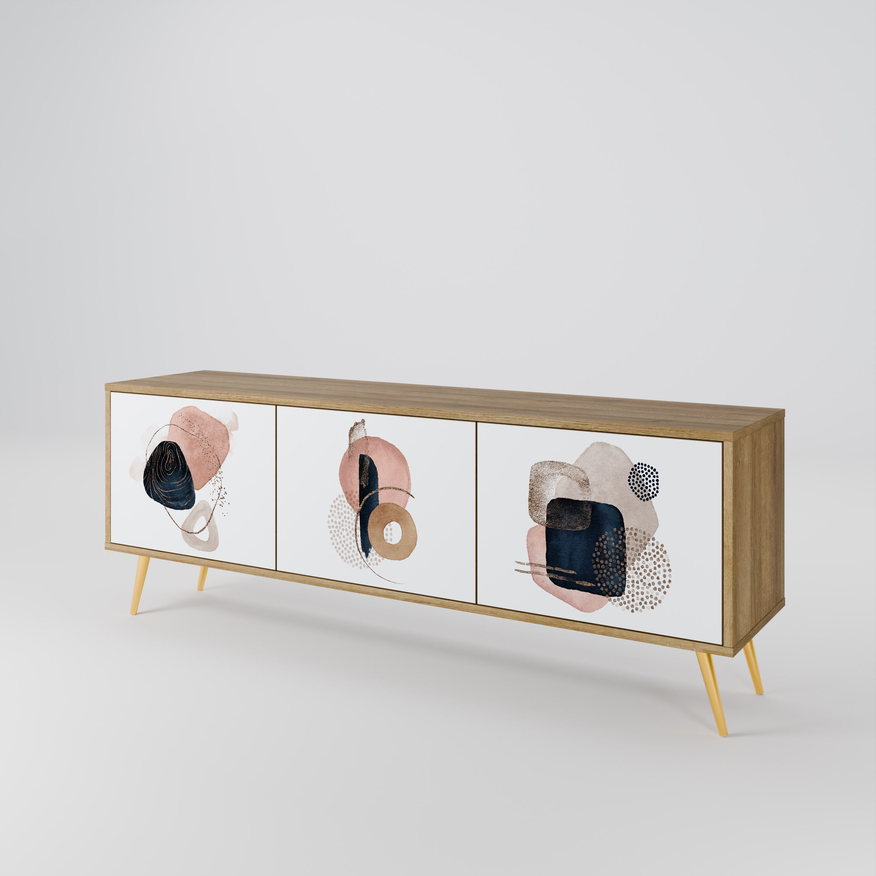 COLORFUL SHAPES Mueble de TV de 3 Puertas