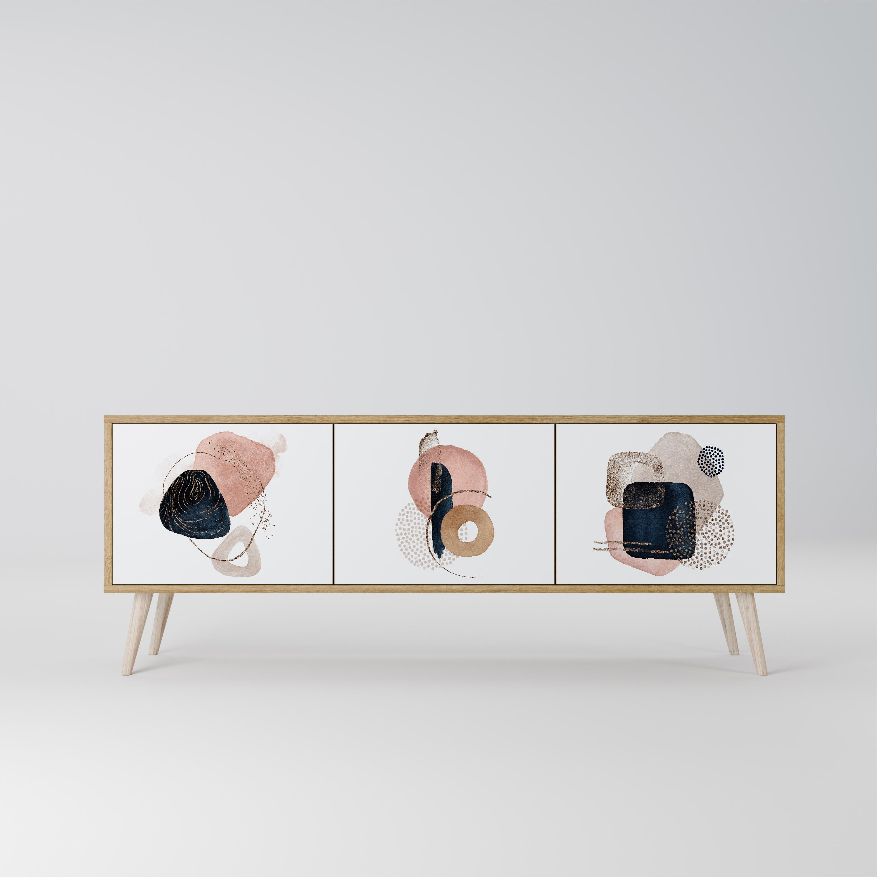 COLORFUL SHAPES Mueble de TV de 3 Puertas