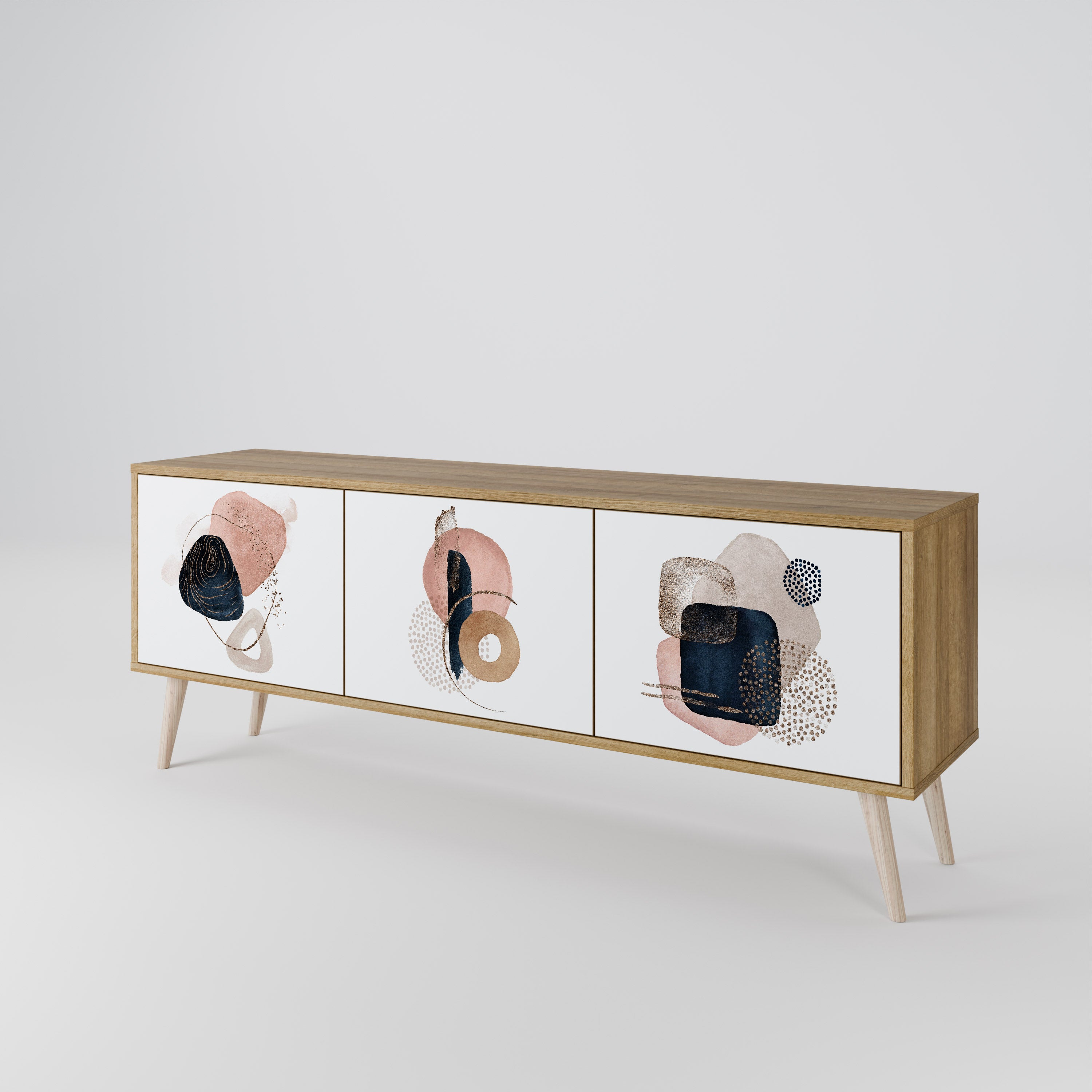 COLORFUL SHAPES Mueble de TV de 3 Puertas