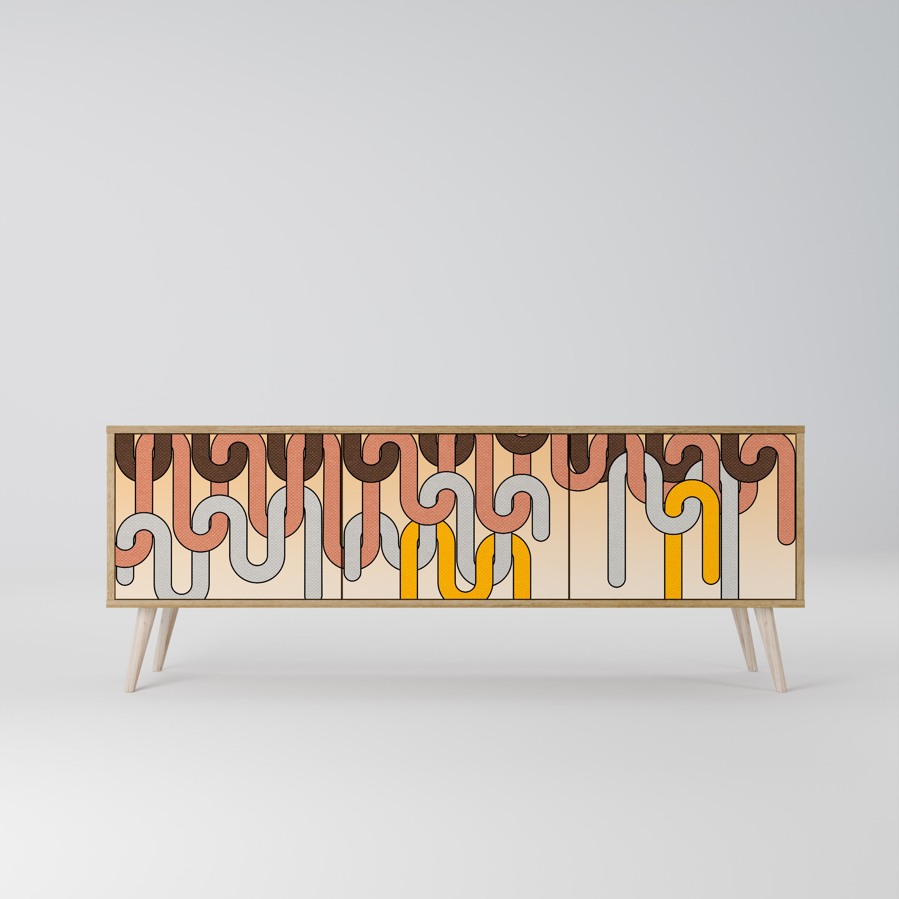 COLORFUL STRINGS Mueble de TV de 3 Puertas