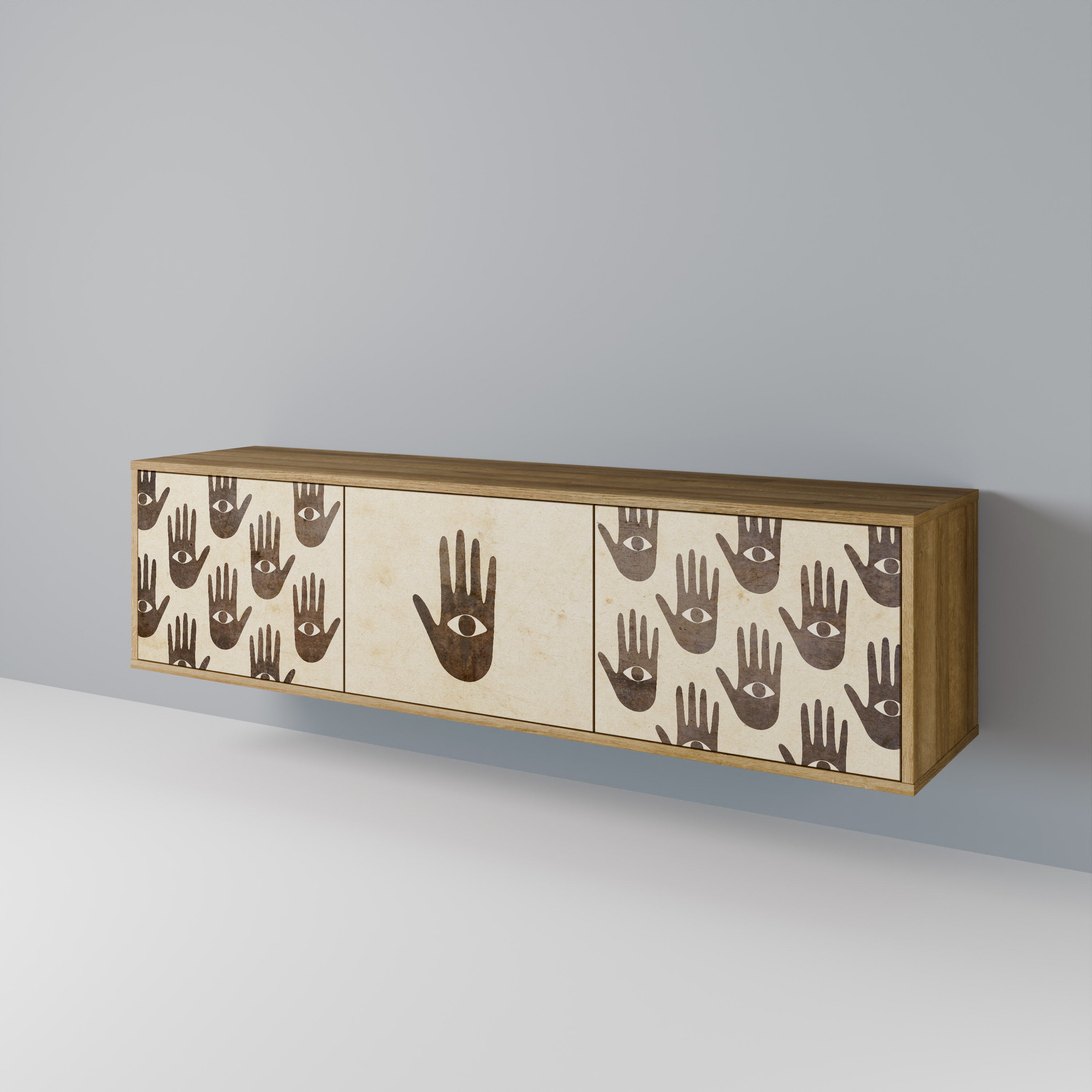 SEE MORE Mueble de TV de 3 Puertas