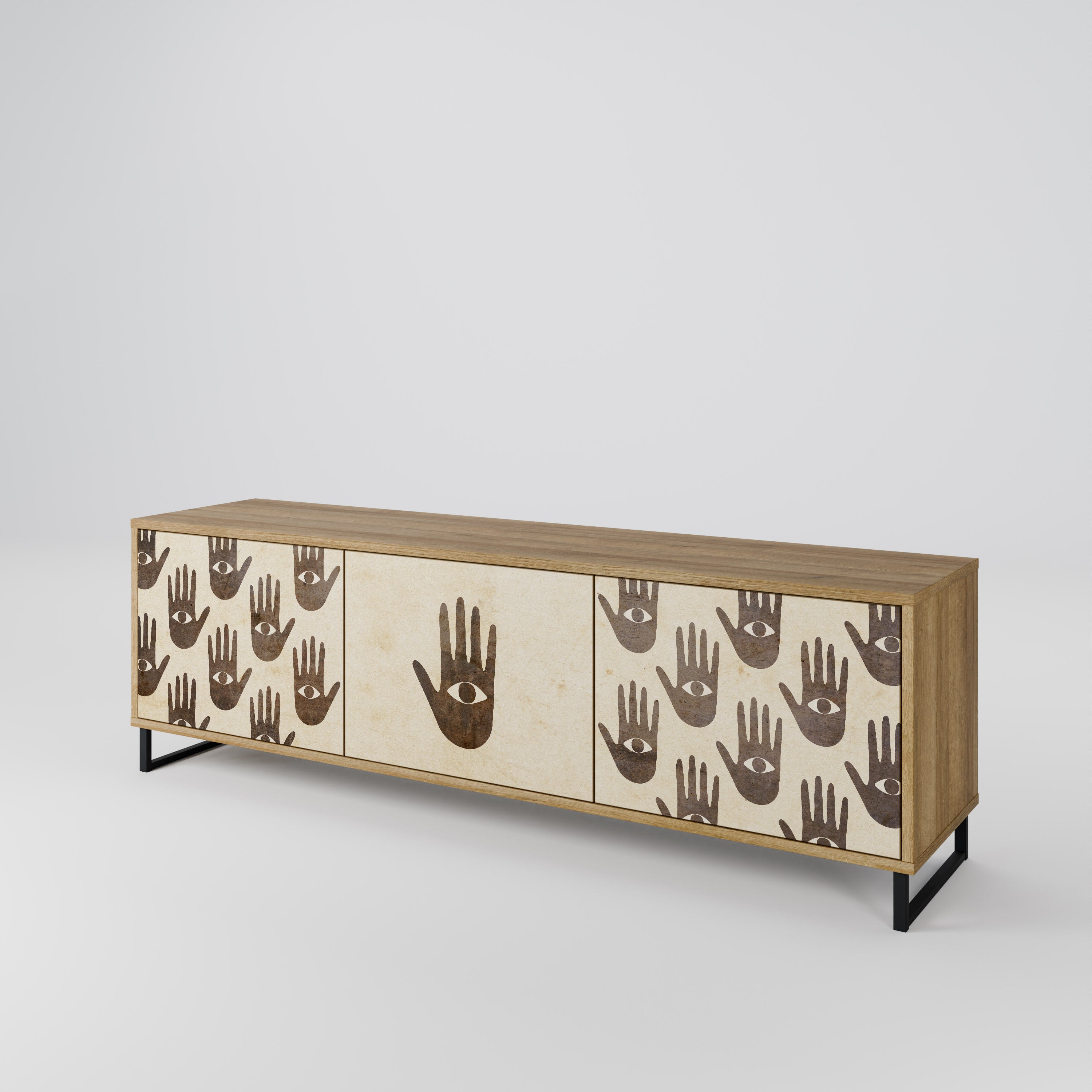 SEE MORE Mueble de TV de 3 Puertas