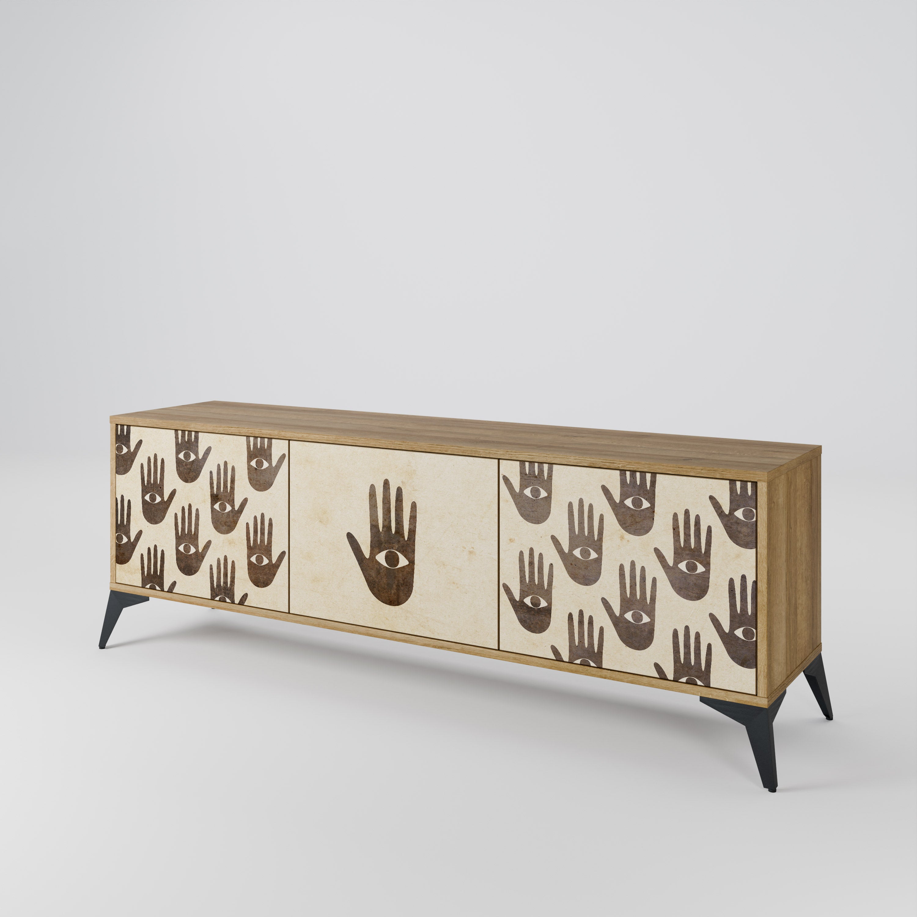 SEE MORE Mueble de TV de 3 Puertas