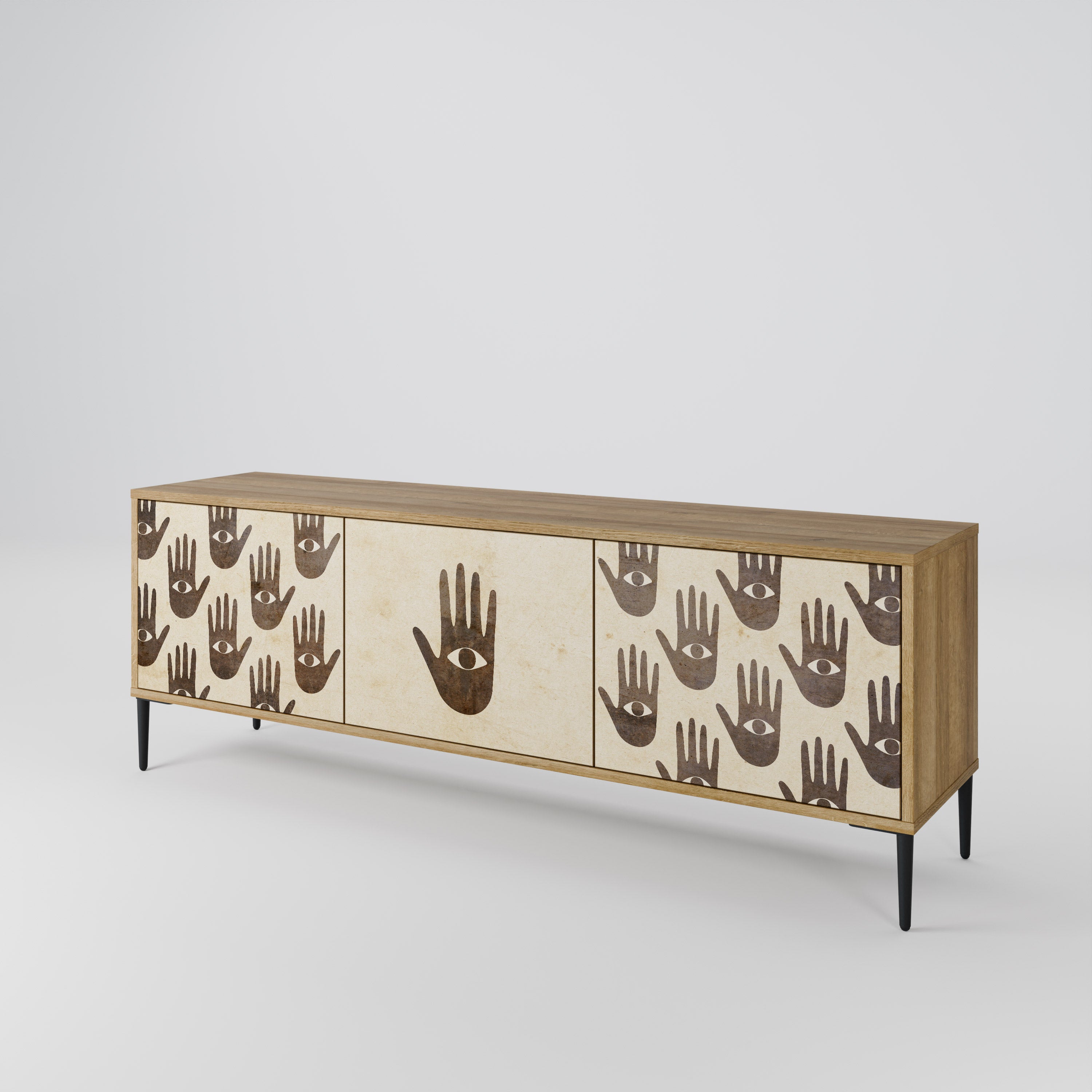 SEE MORE Mueble de TV de 3 Puertas