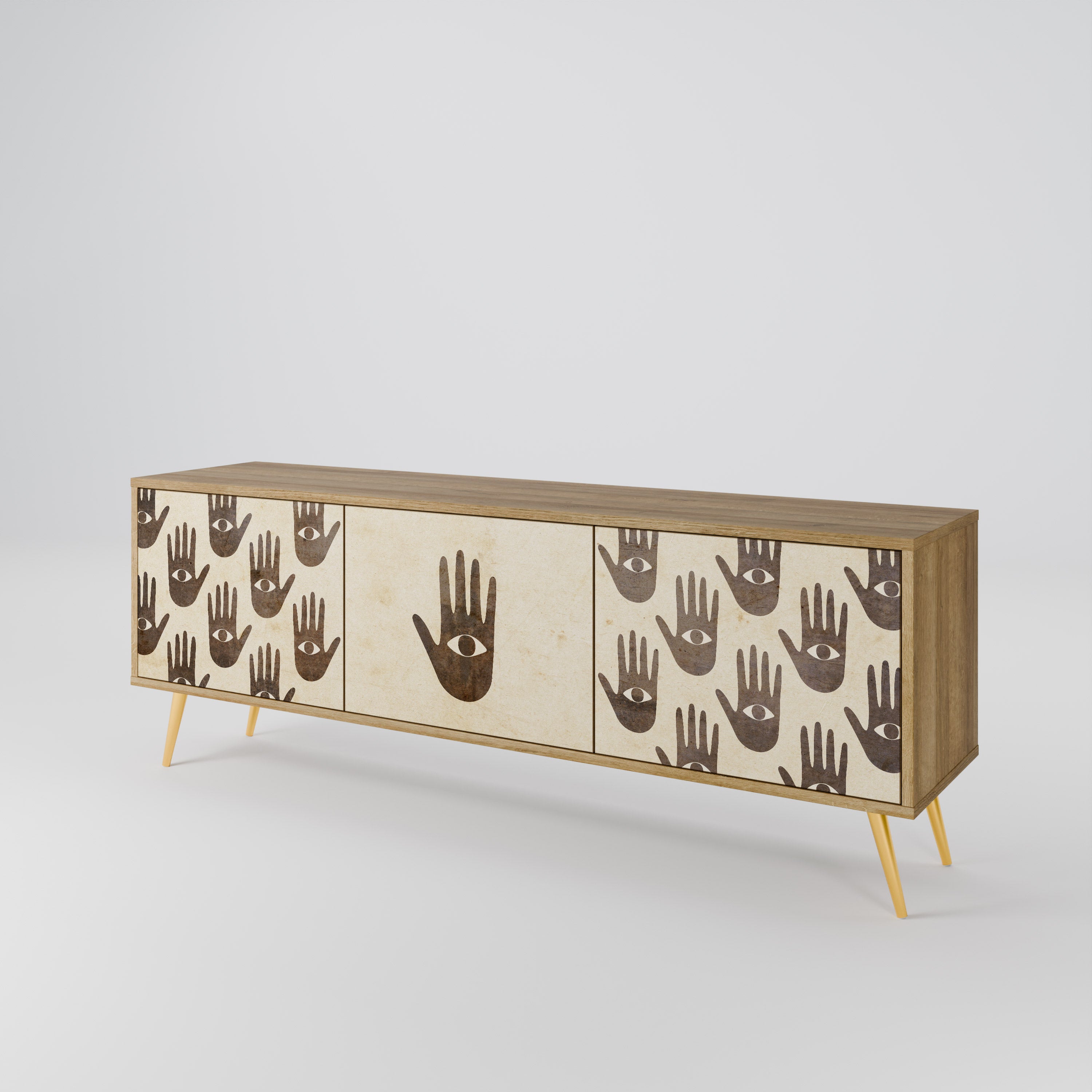 SEE MORE Mueble de TV de 3 Puertas