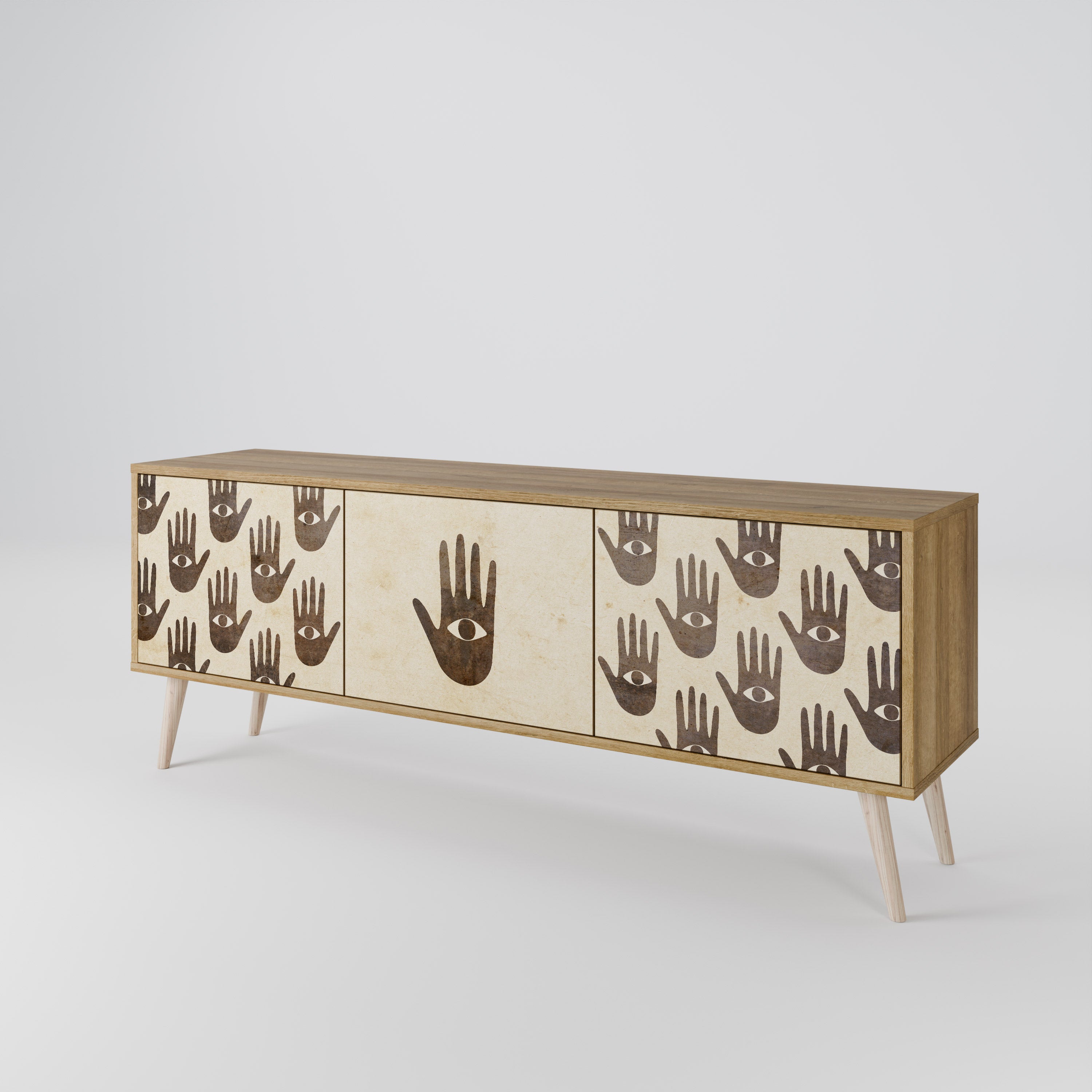 SEE MORE Mueble de TV de 3 Puertas