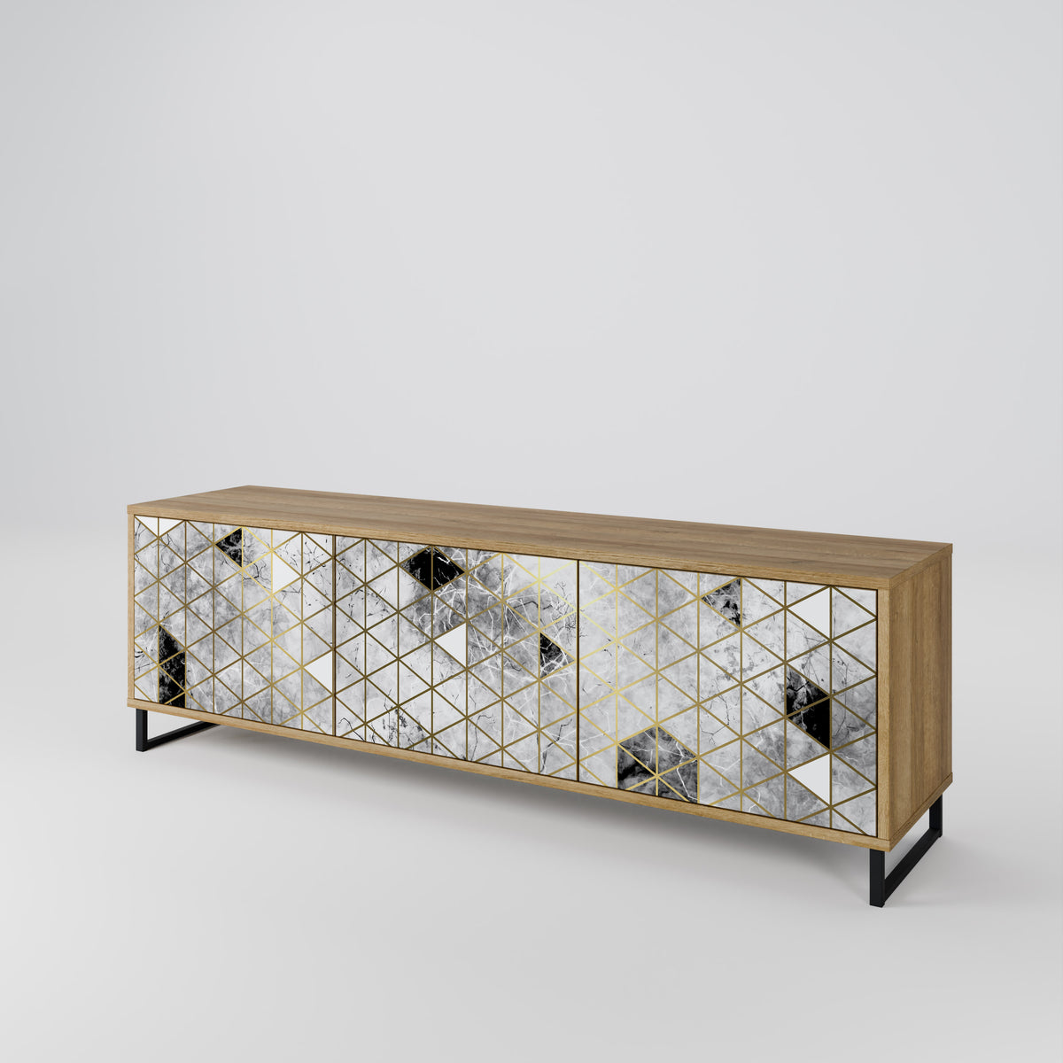 ASHEN ARIA 3-Door TV Cabinet