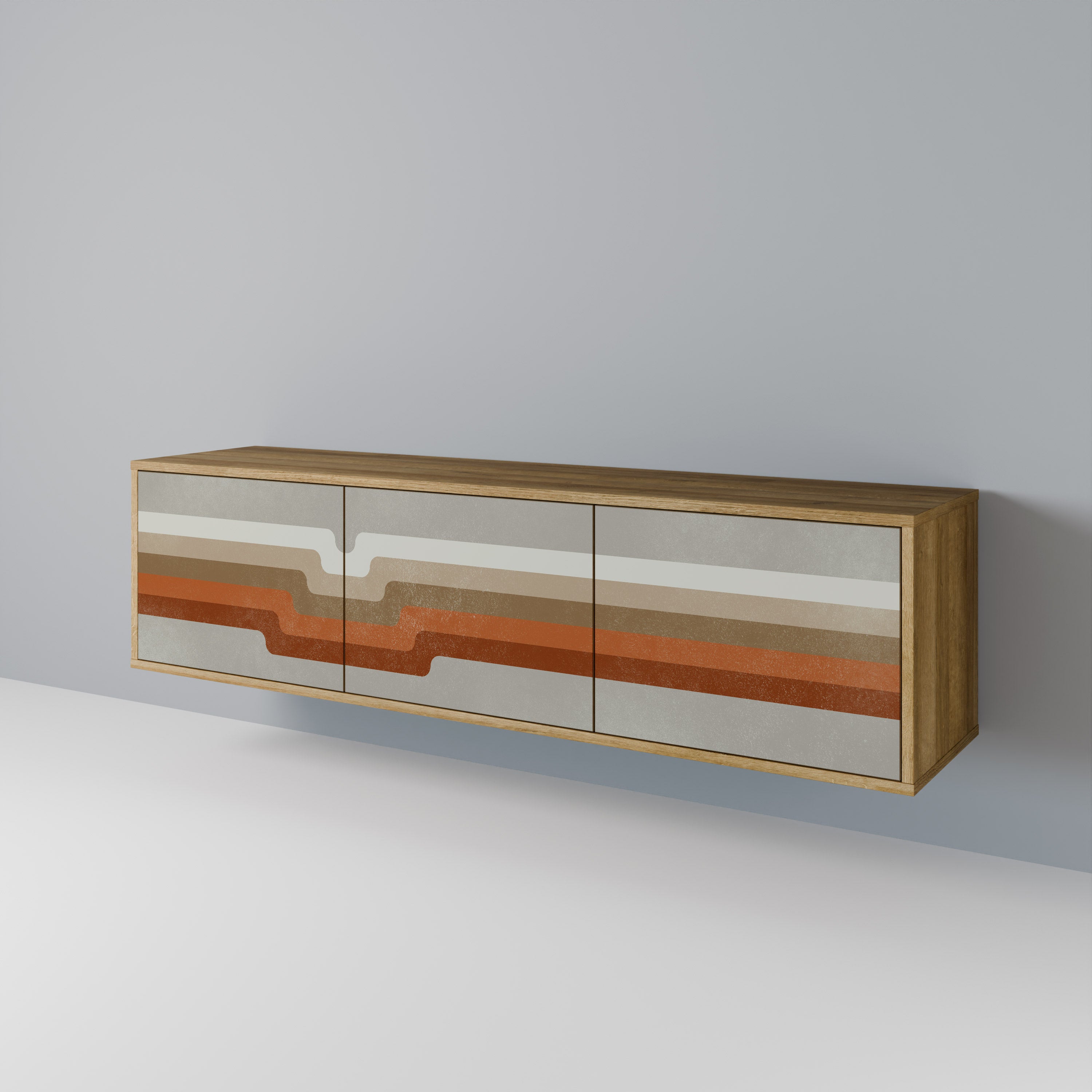 PECULIAR TRAIL 3-Door TV Cabinet