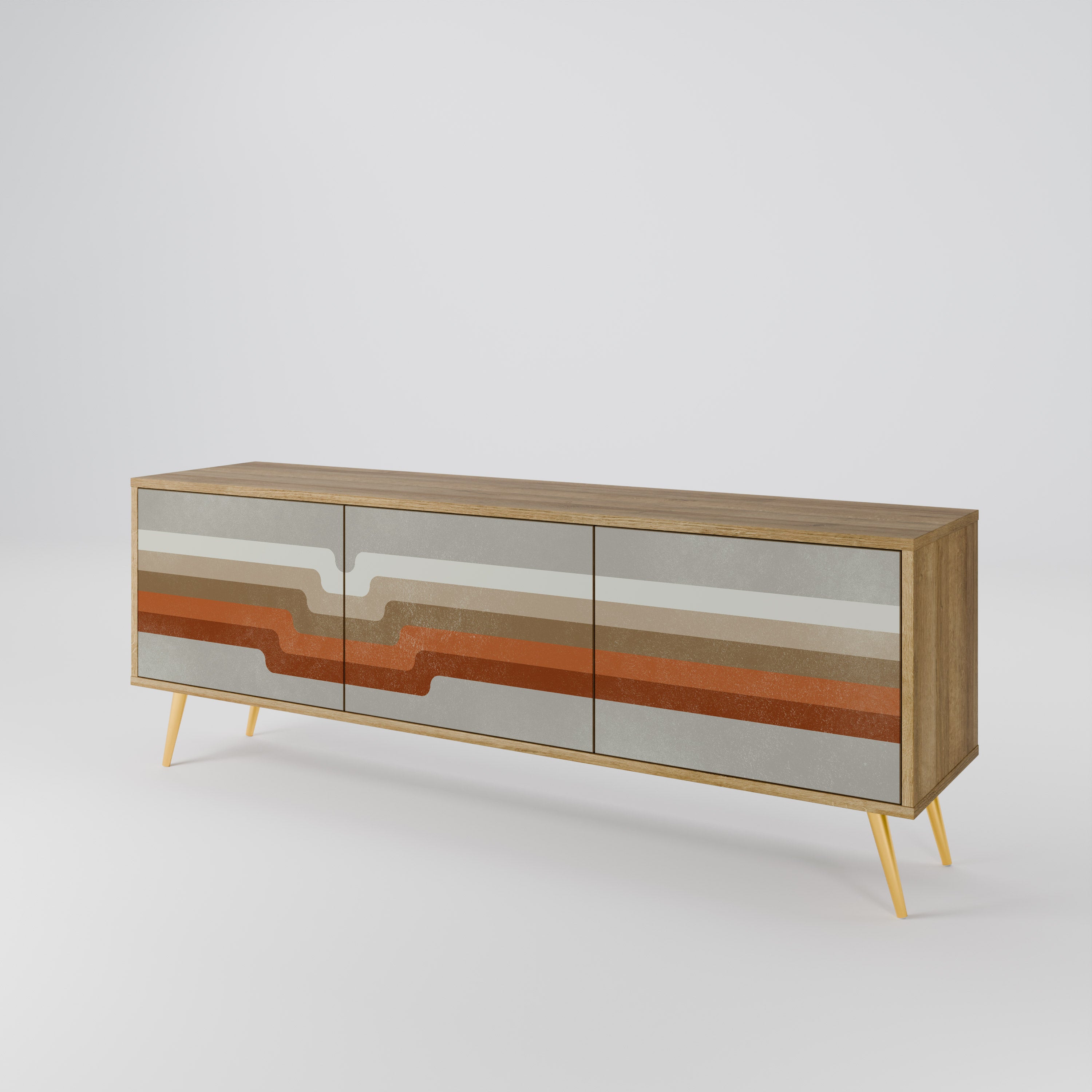 PECULIAR TRAIL 3-Door TV Cabinet