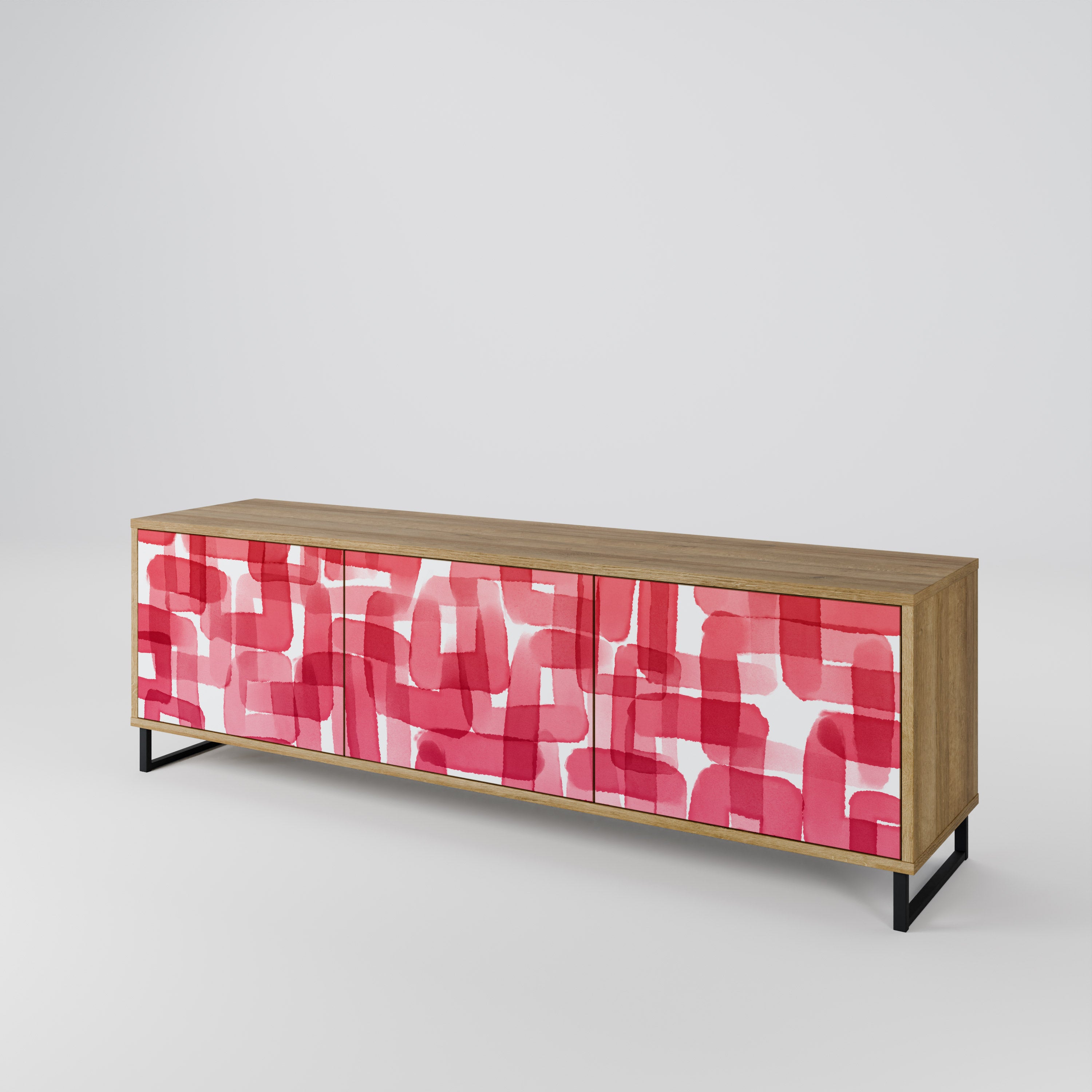 KALEIDOSCOPIC CUBISM Mueble de TV de 3 Puertas