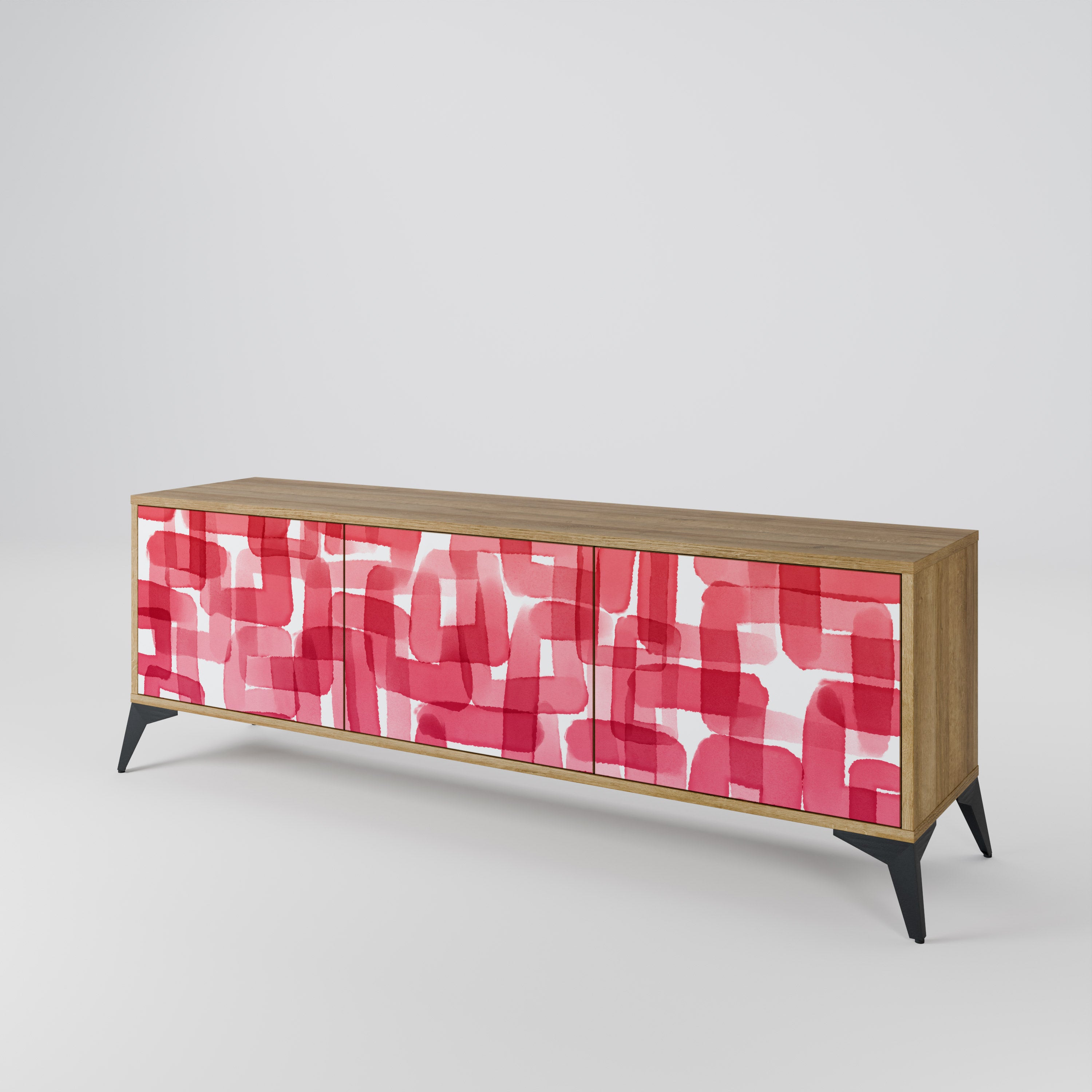 KALEIDOSCOPIC CUBISM Mueble de TV de 3 Puertas